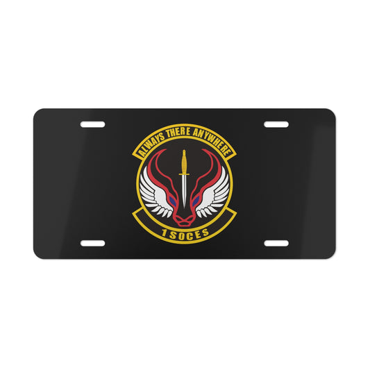 License Plate - USAF - 1st Special Operations Civil Engineer Sq wo txt