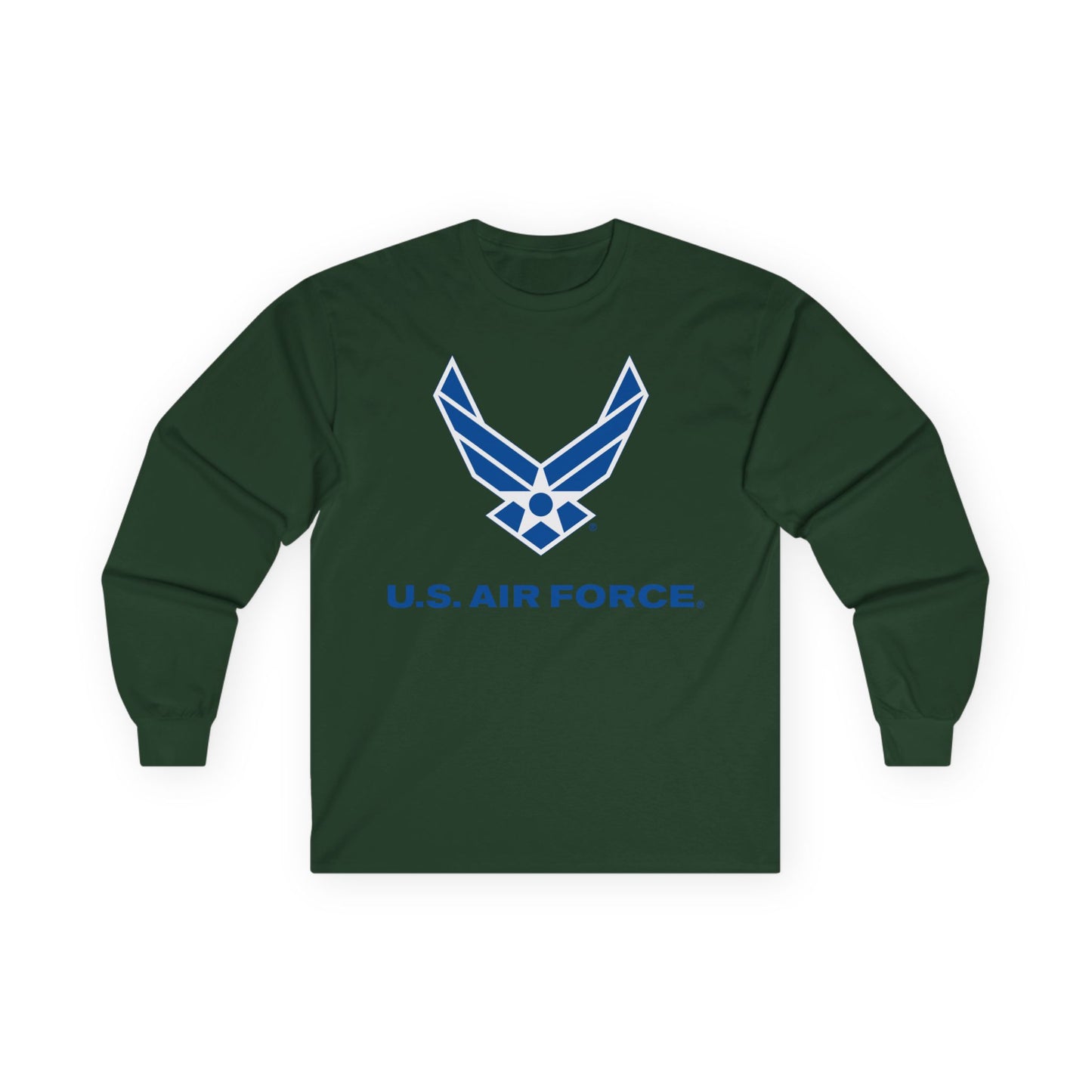 Unisex Ultra Cotton Long Sleeve Tee - USAF Logo, TM Txt - U S Air Force X 300