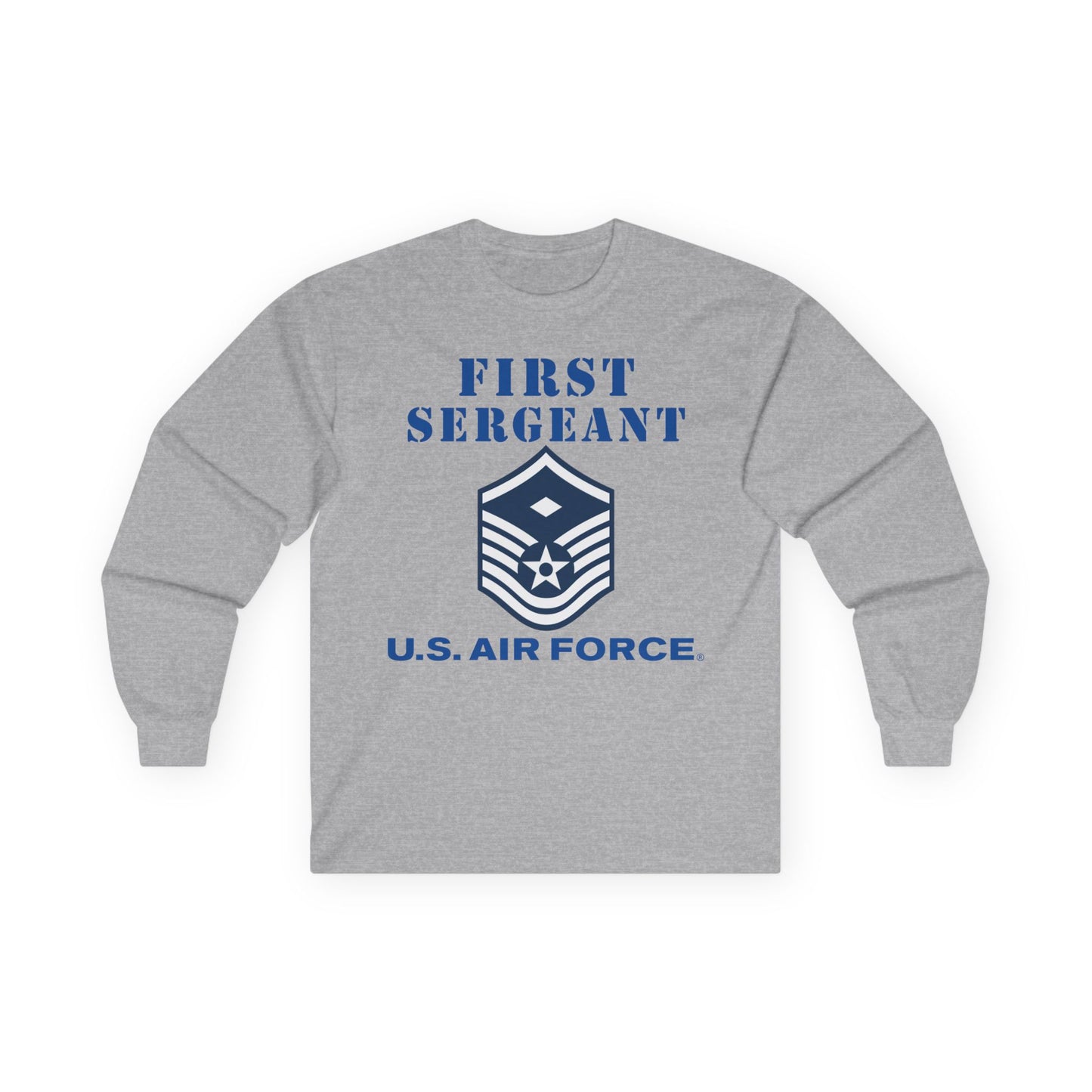 Unisex Ultra Cotton Long Sleeve Tee - USAF - First Sergeant (E7b) - 2020 - US Air Force w Text X 300