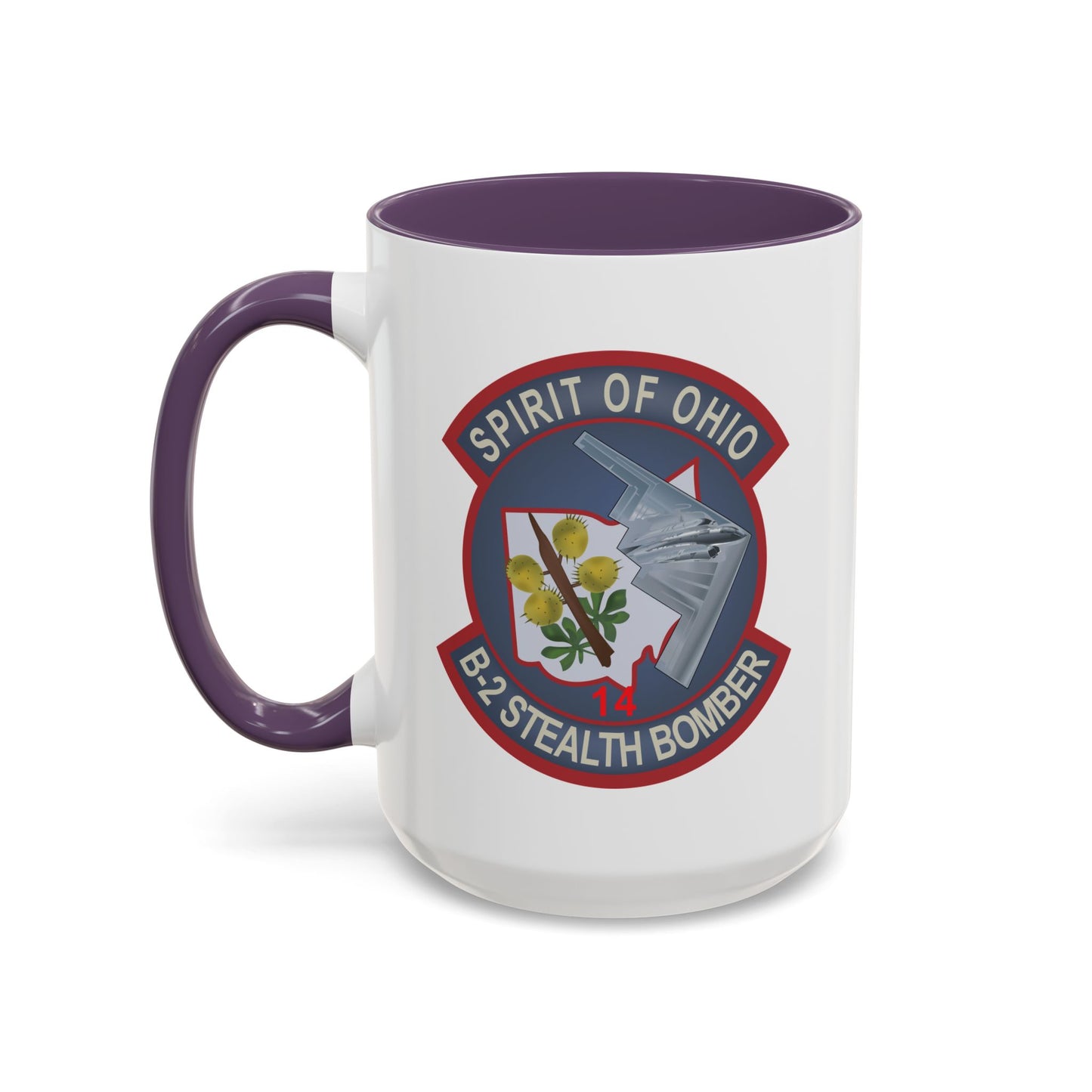 Accent Coffee Mug (11oz & 15oz) - USAF - B2 - Spirit of Ohio - Stealth Bomber wo txt X 300