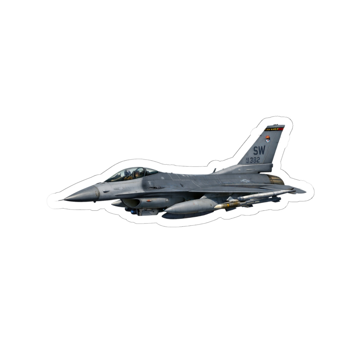 Kiss-Cut Stickers - USAF - F-16 Fighting Falcon wo txt X 300