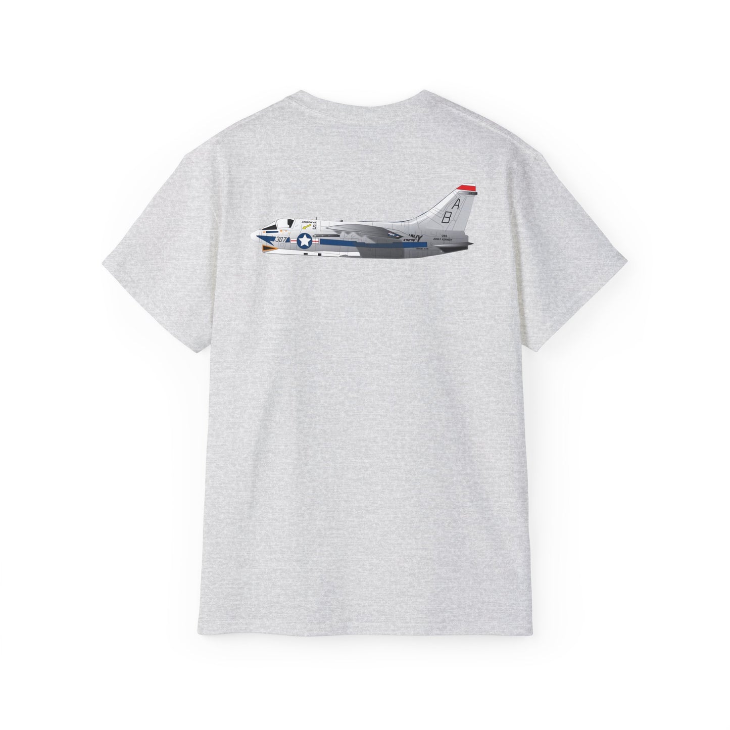 Unisex Ultra Cotton Tee - Aircraft - Navy - A-7B Corsair II - Side X 300