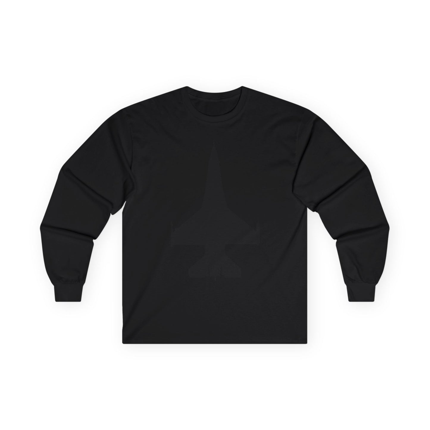 Unisex Ultra Cotton Long Sleeve Tee - Aircraft - F-16 -Top - Black wo Txt X 300
