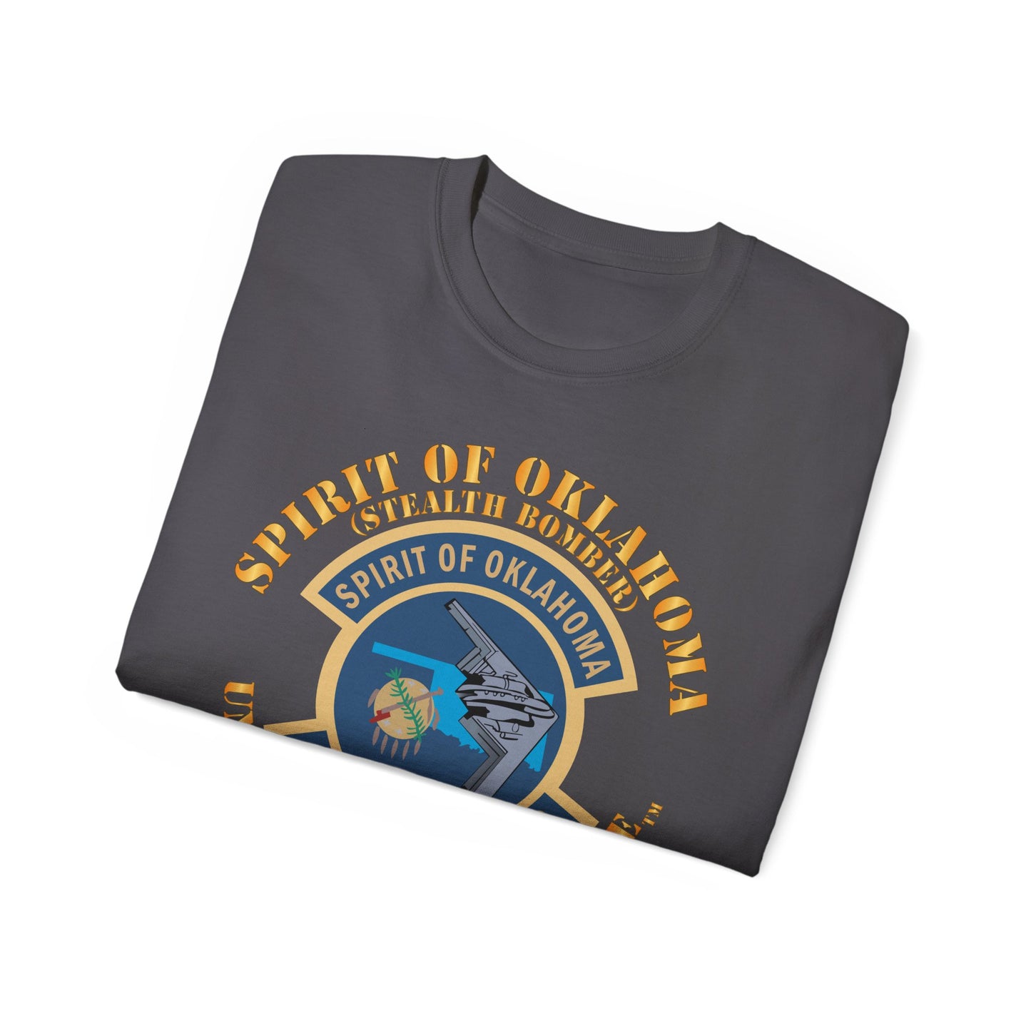 Unisex Ultra Cotton Tee - USAF - B2 - Spirit of Oklahoma - Stealth Bomber X 300