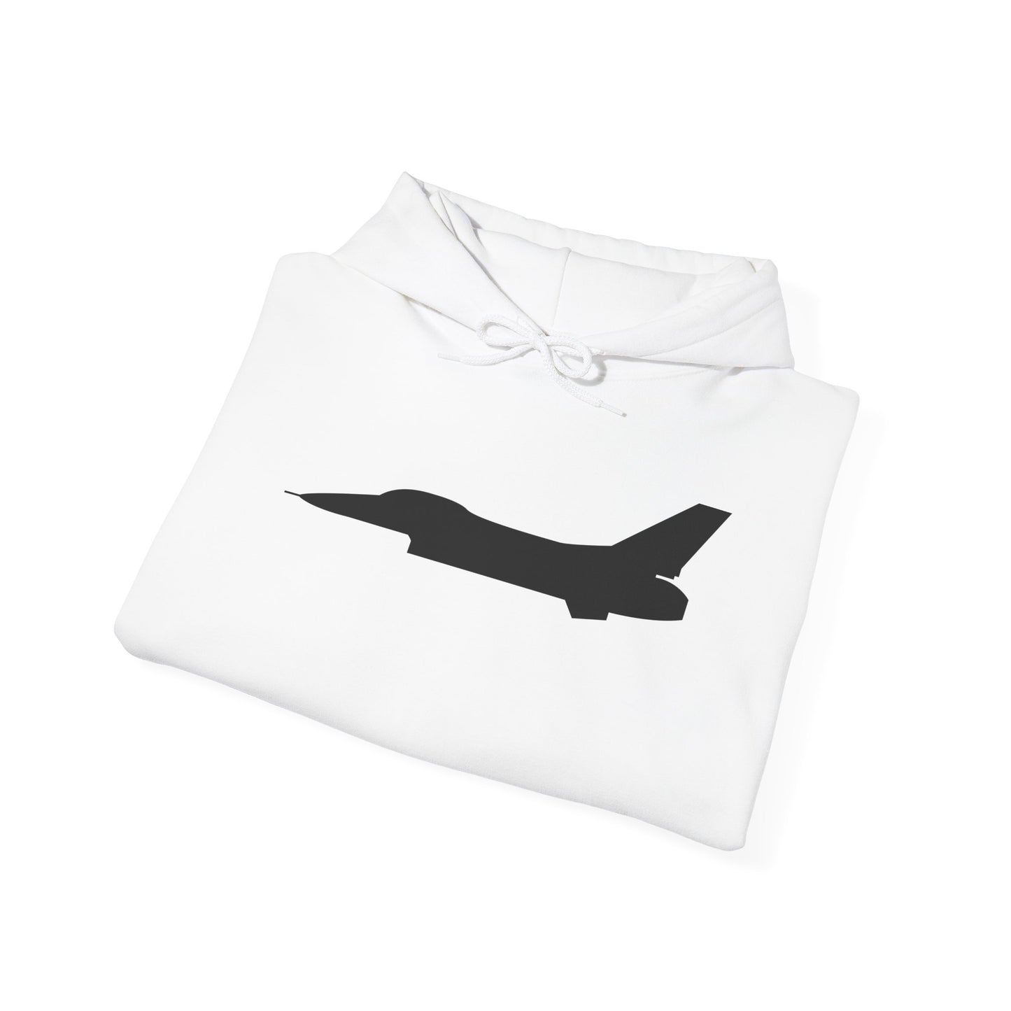 Unisex Heavy Blend Hooded Sweatshirt - Aircraft - F-16 - Side - Black - wo Txt X 300