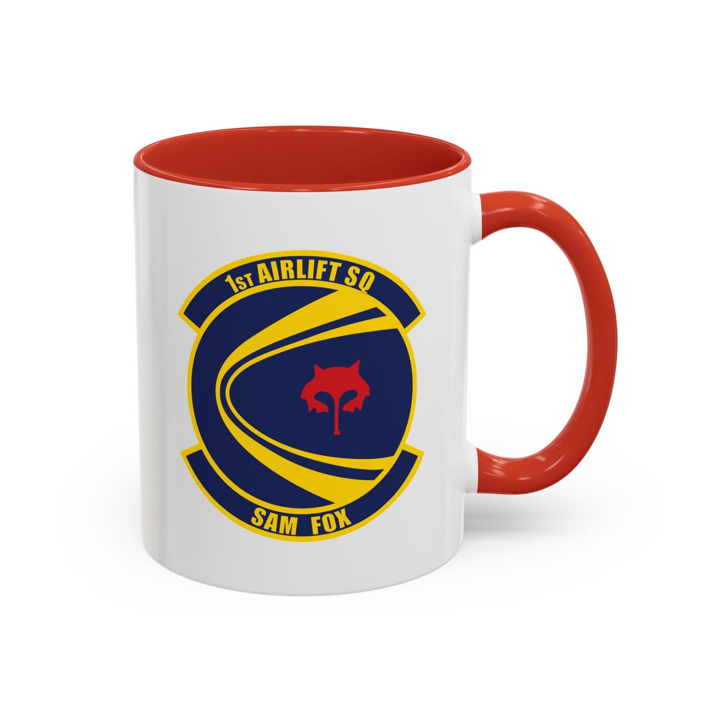 Accent Coffee Mug (11oz & 15oz) - USAF - 1st Airlift Squadron wo txt X 300