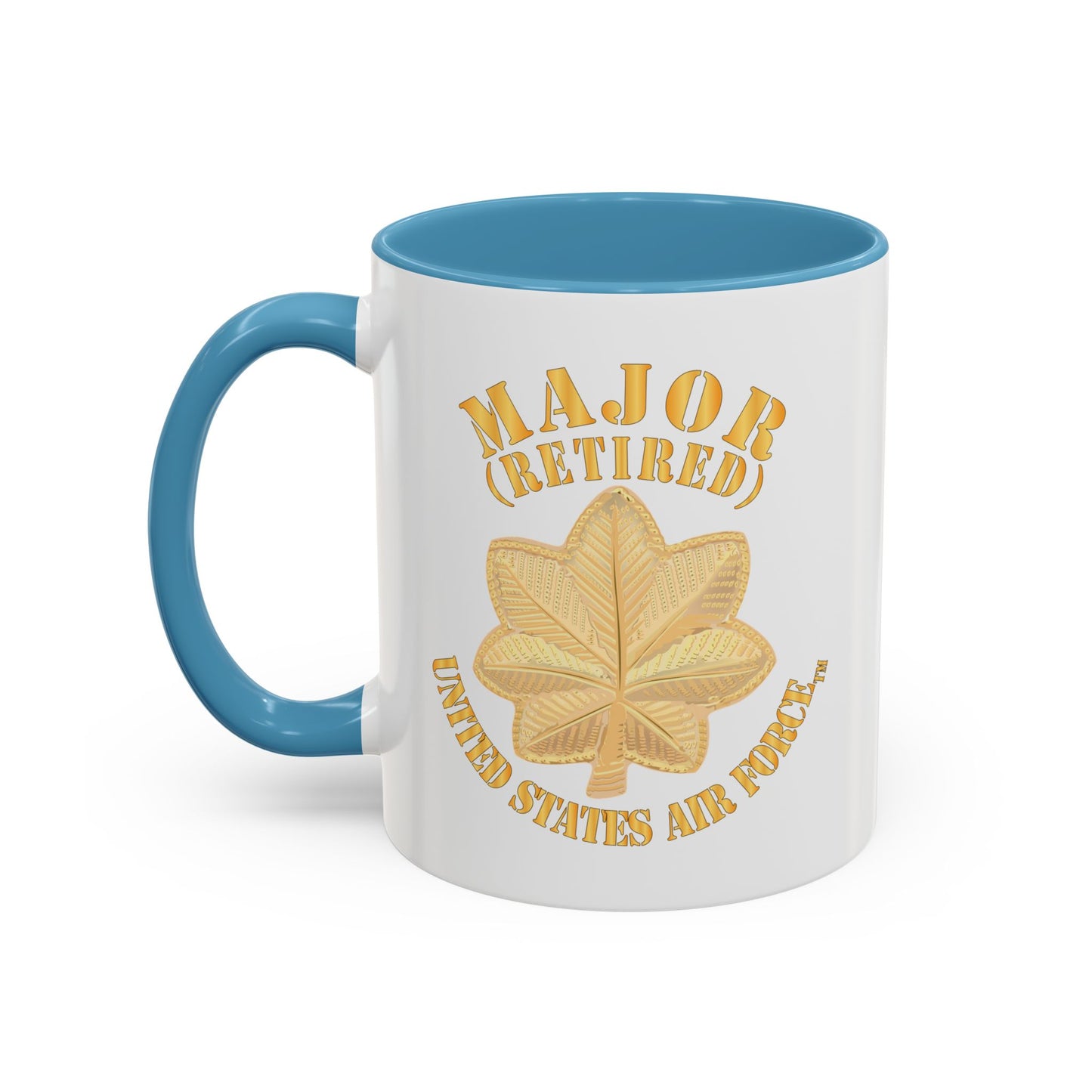 Accent Coffee Mug (11oz & 15oz) - USAF - Major - Retired X 300