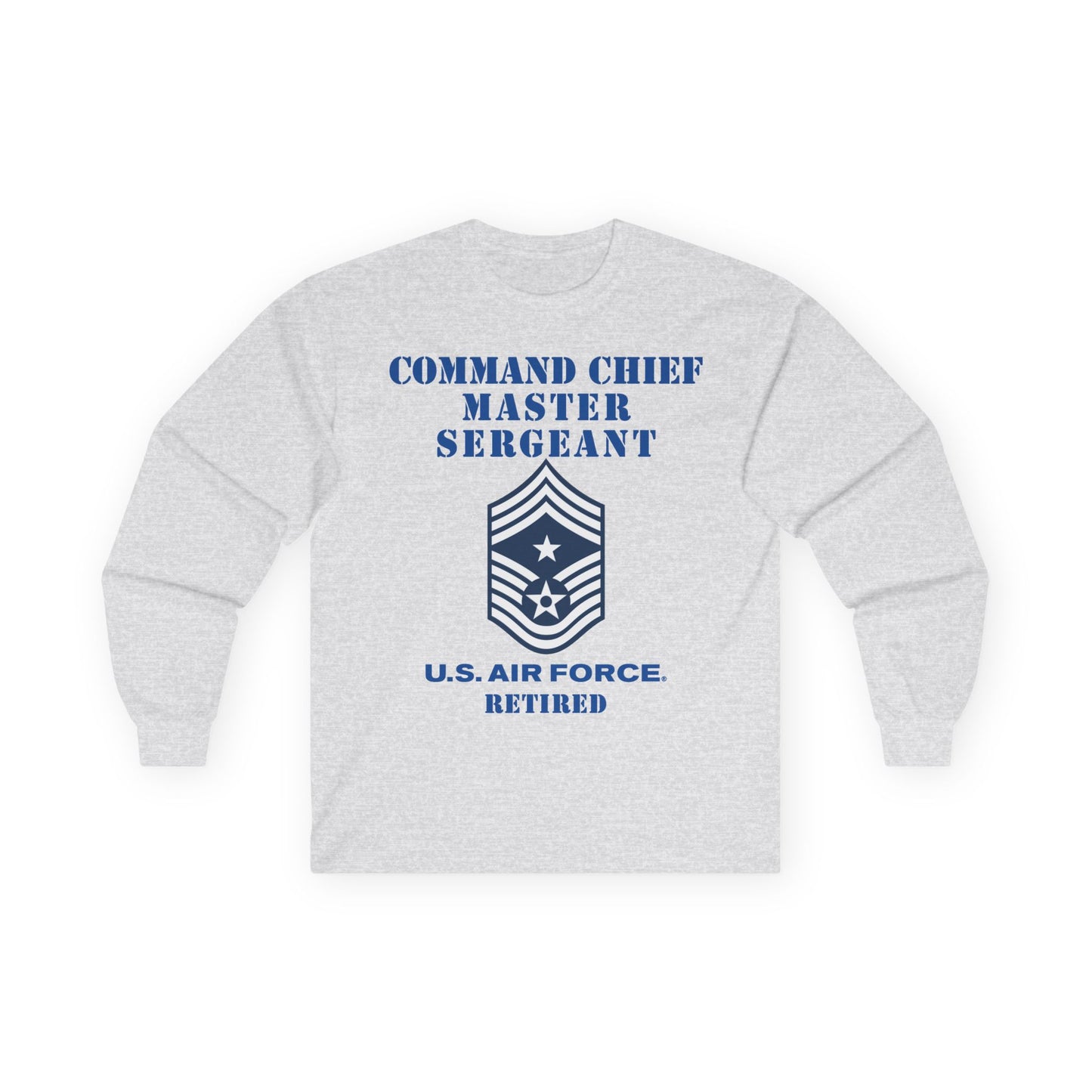Unisex Ultra Cotton Long Sleeve Tee - USAF - Command Chief Master Sergeant (E9c) - 2020 - Retired