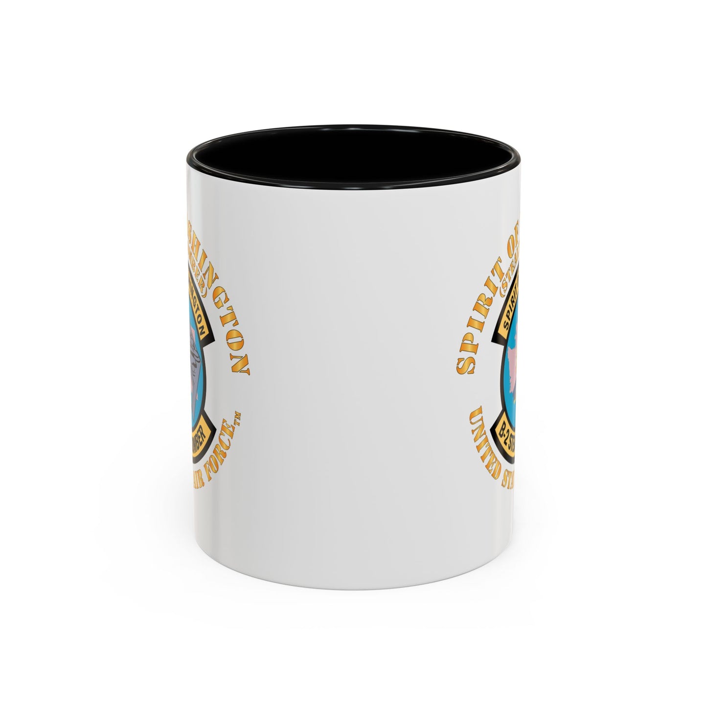 Accent Coffee Mug (11oz & 15oz) - USAF - B2 - Spirit of Washington - Stealth Bomber X 300