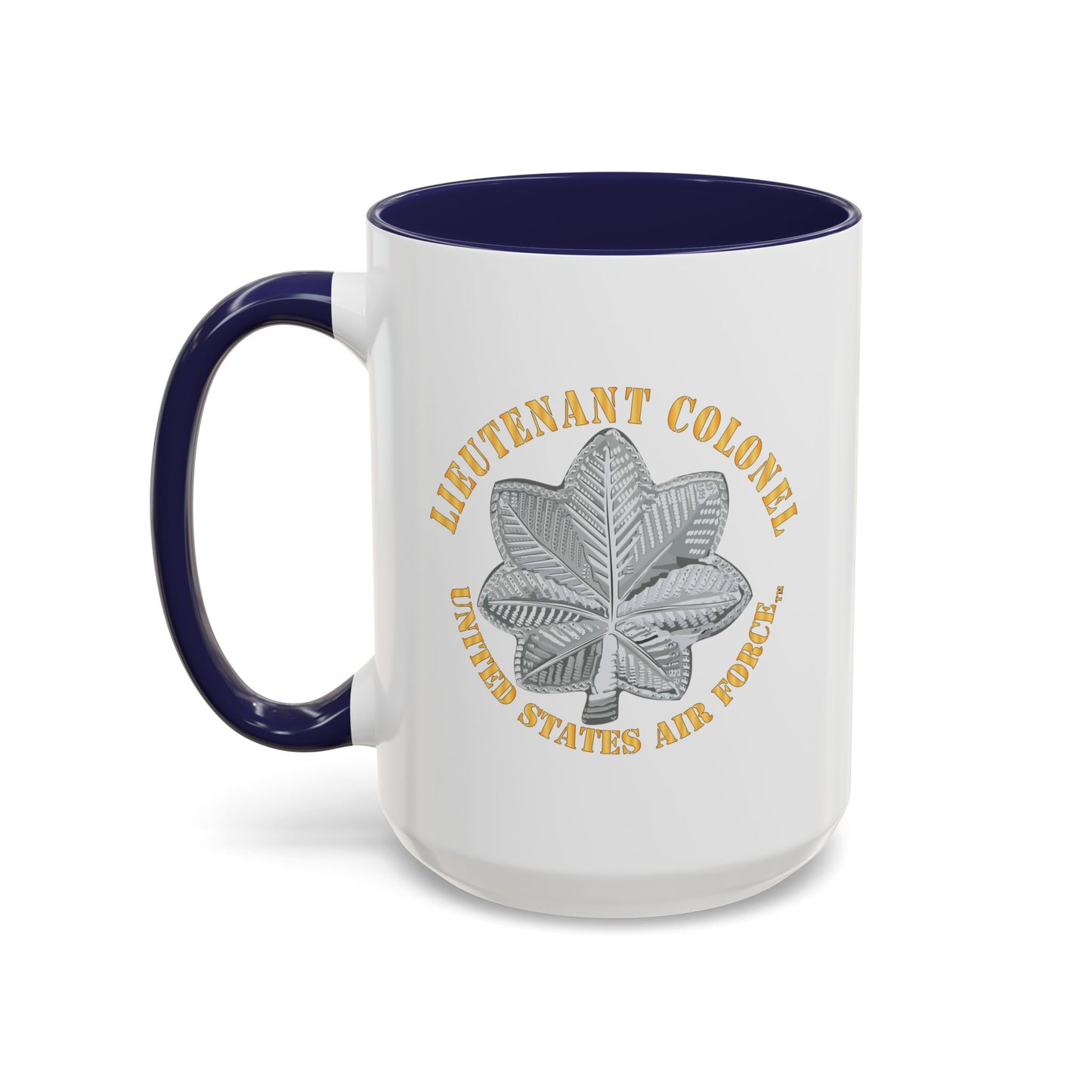 Accent Coffee Mug (11oz & 15oz) - USAF - Lieutenant Colonel - LTC - TM X 300