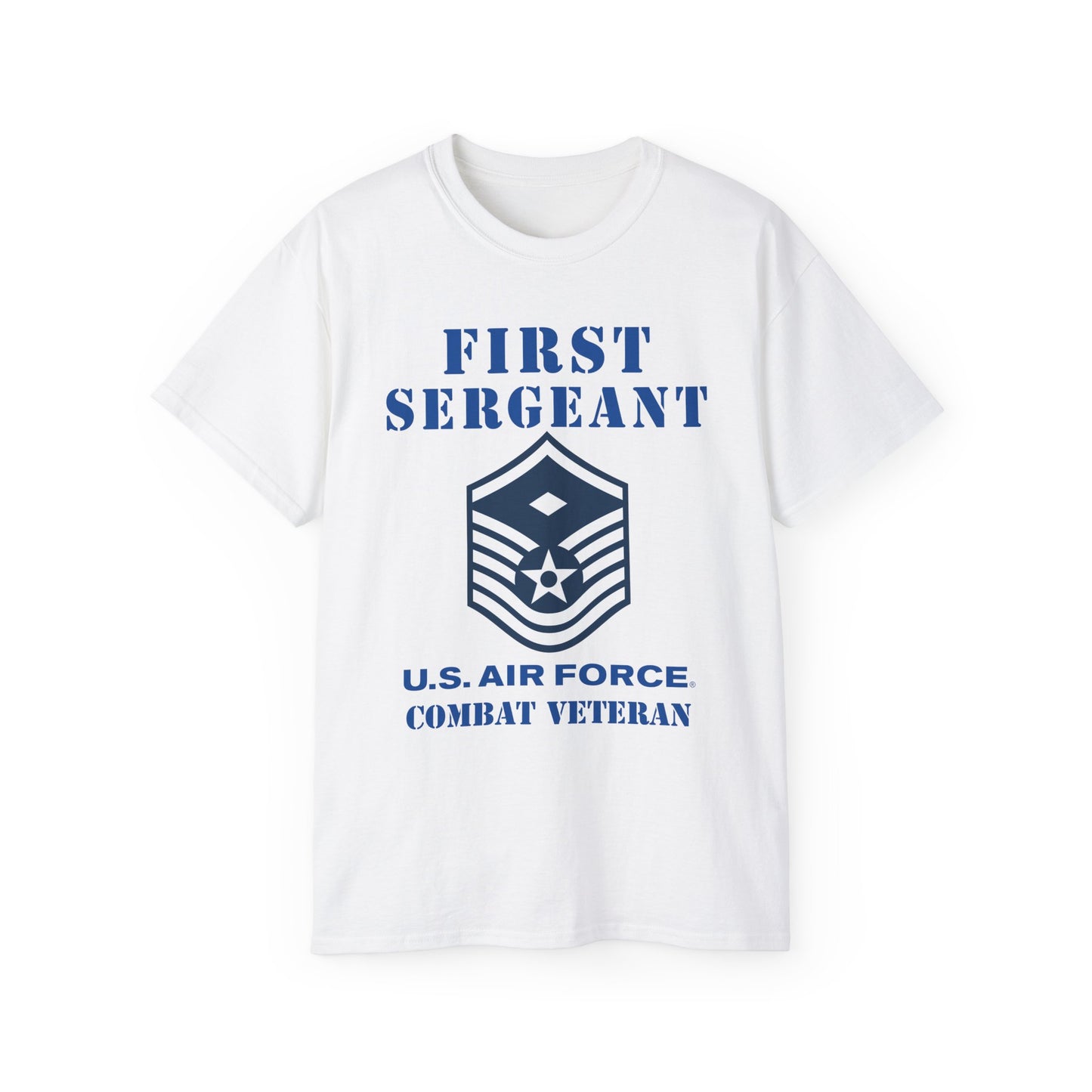 Unisex Ultra Cotton Tee - USAF - First Sergeant (E7b) - 2020 - Combat Veteran