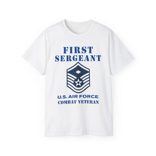 Unisex Ultra Cotton Tee - USAF - First Sergeant (E7b) - 2020 - Combat Veteran