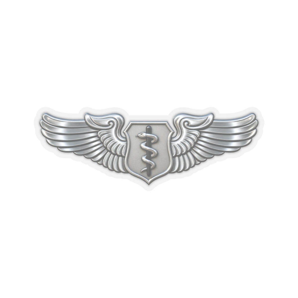 Kiss-Cut Stickers - USAF - Flight Surgeon Badge wo txt - 3D - Enhanced