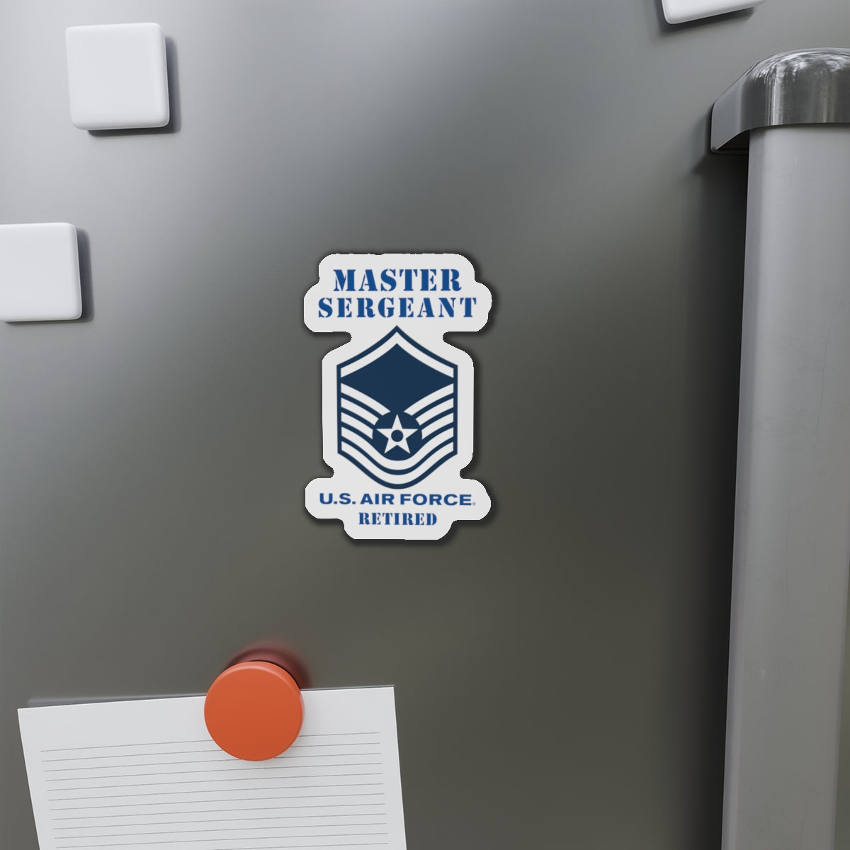 Die-Cut Magnet - USAF - Master Sergeant (E7a) - 2020 - Retired