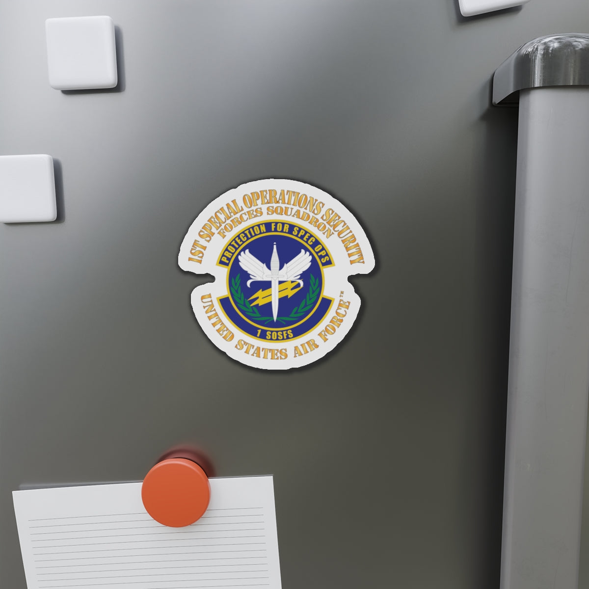 Die-Cut Magnet - USAF - 1st Special Operations Security Forces Squadron X 300
