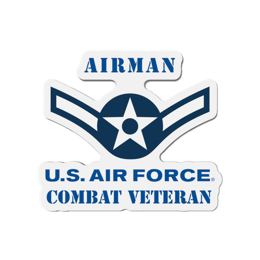 Die-Cut Magnet - USAF - Airman (E2) - 2020 - US Air Force - Combat Veteran