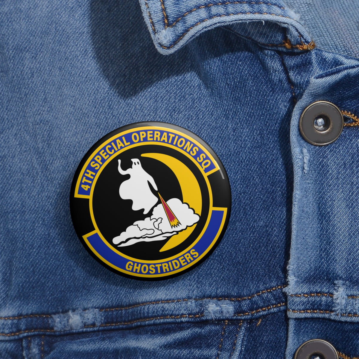 Custom Pin Button - USAF - 4th Special Operations Sq wo txt X 300
