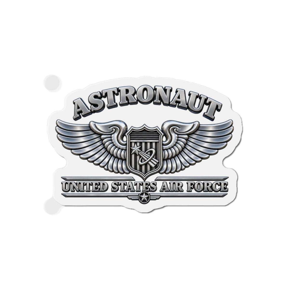 Die-Cut Magnet - USAF - Basic Astronaut Badge - United States Air Force - 3D - Enhanced