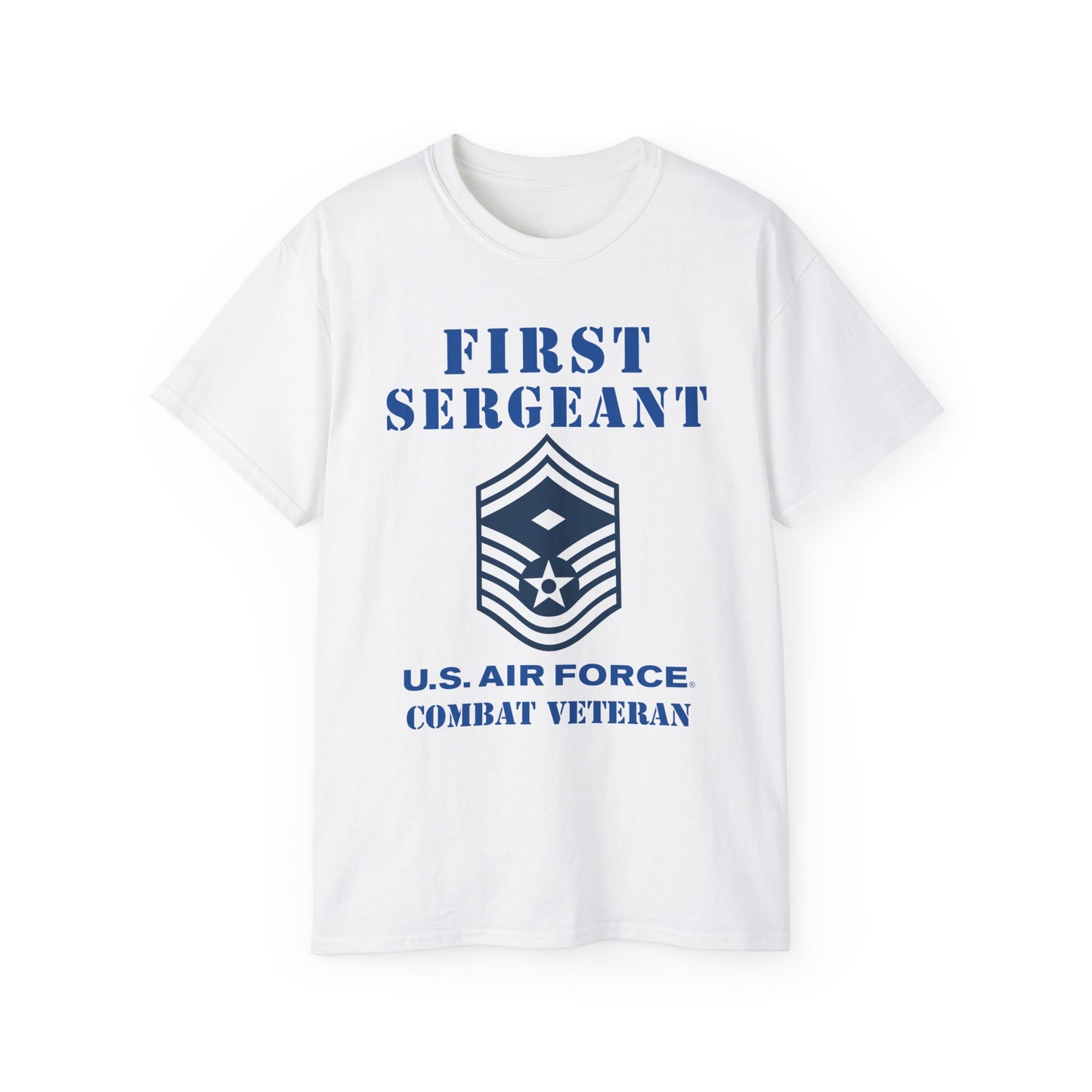 Unisex Ultra Cotton Tee - USAF - First Sergeant (E8b) - 2020 - Combat Veteran