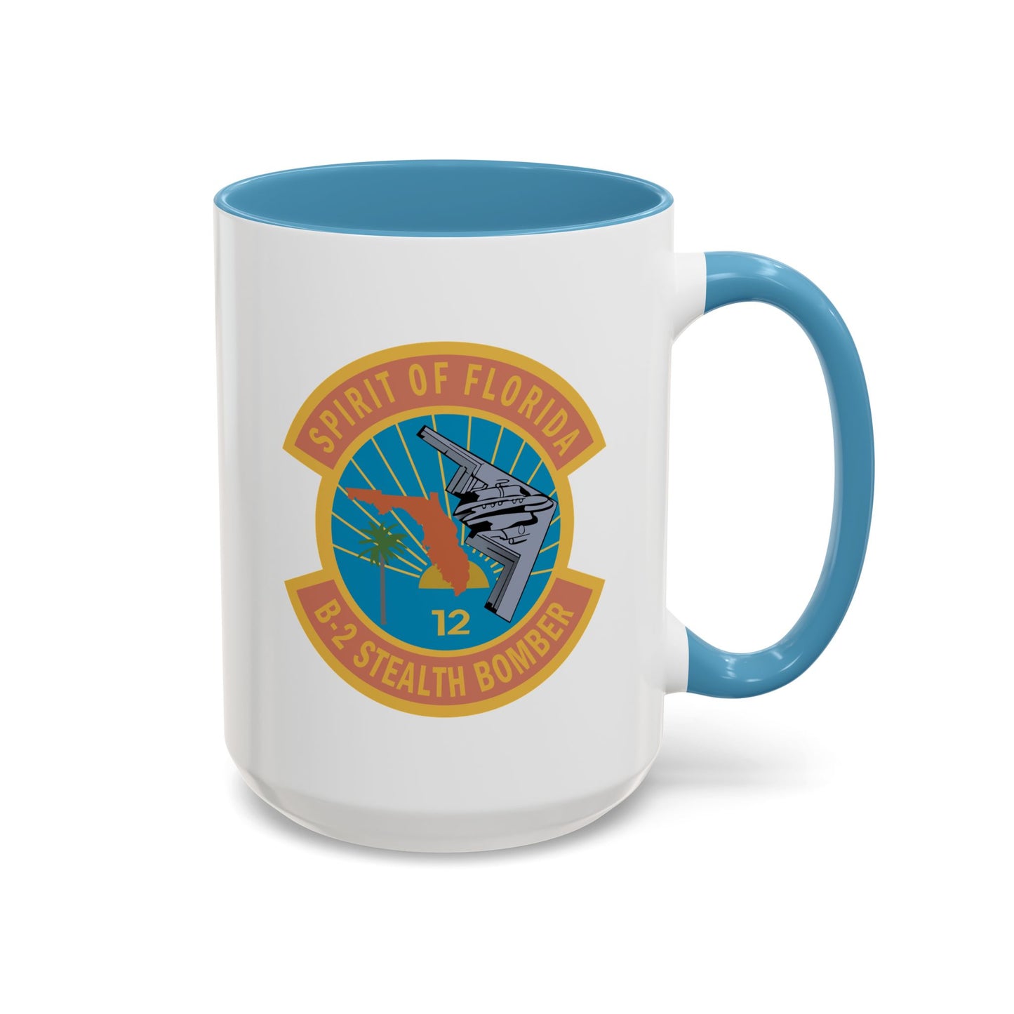 Accent Coffee Mug (11oz & 15oz) - USAF - B2 - Spirit of Florida - Stealth Bomber wo txt X 300