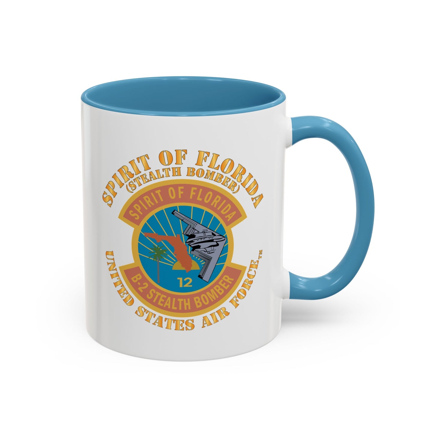 Accent Coffee Mug (11oz & 15oz) - USAF - B2 - Spirit of Florida - Stealth Bomber X 300