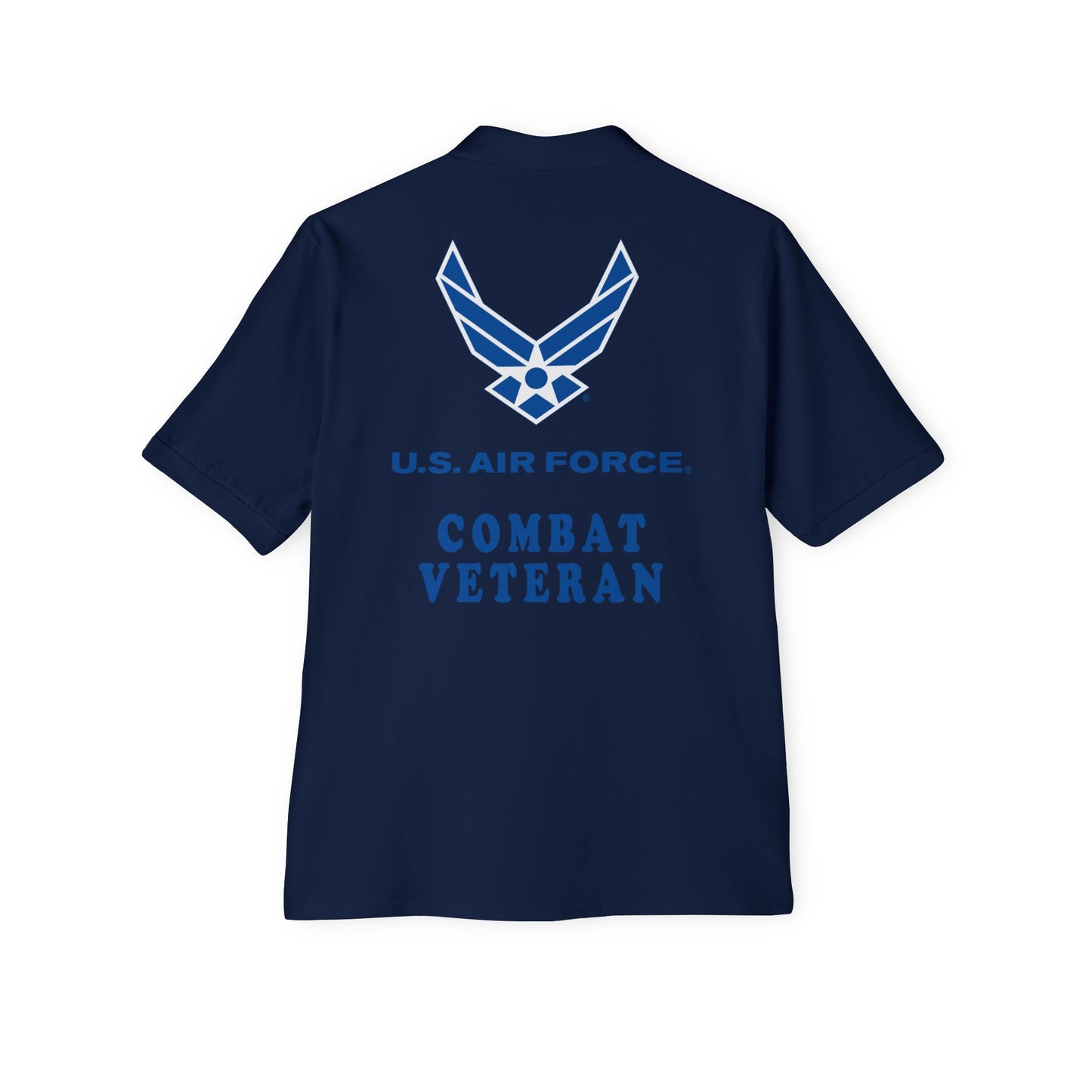 Men's Piqué Polo - USAF - Air Force - Combat Veteran X 300