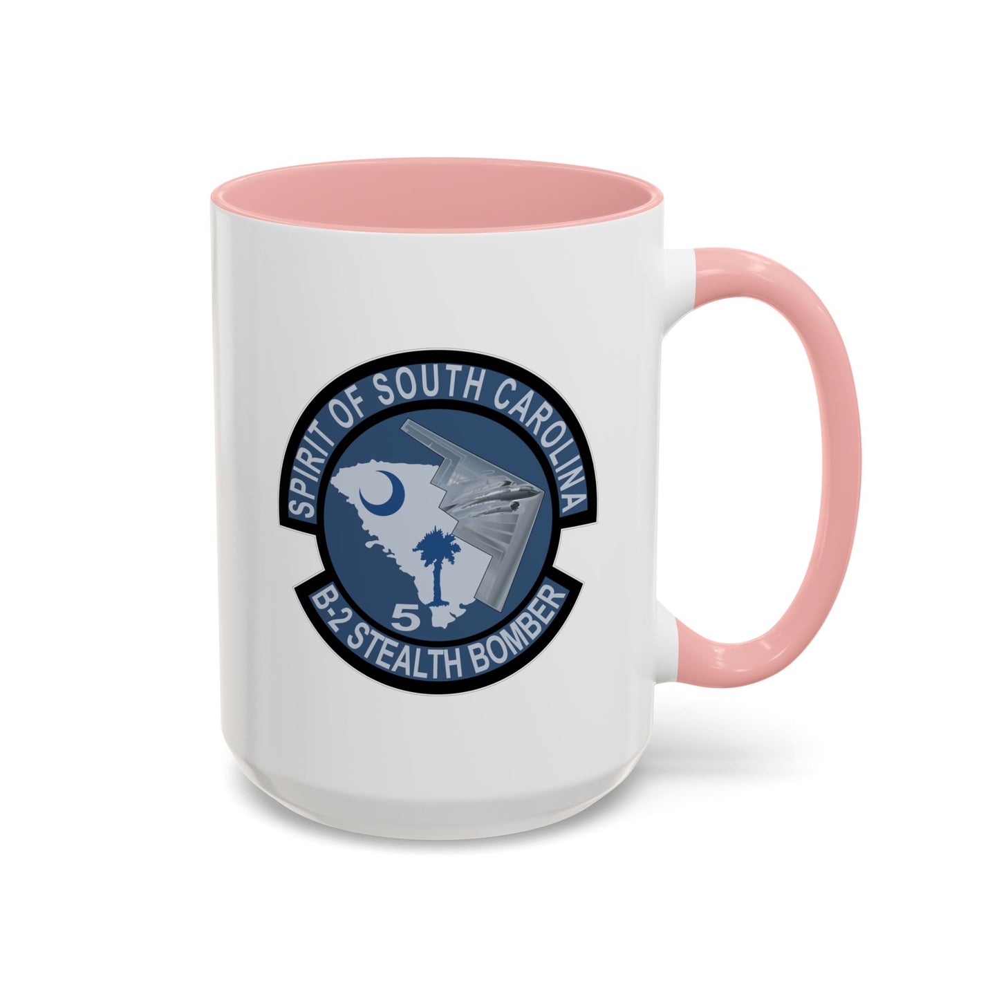 Accent Coffee Mug (11oz & 15oz) - USAF - B2 - Spirit of South Carolina Stealth Bomber wo Txt X 300