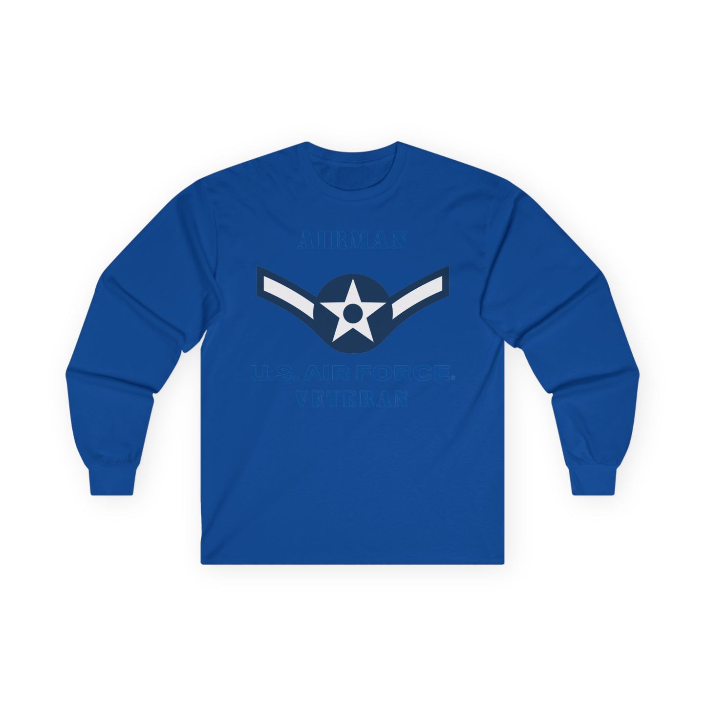 Unisex Ultra Cotton Long Sleeve Tee - USAF - Airman (E2) - 2020 - US Air Force - Veteran