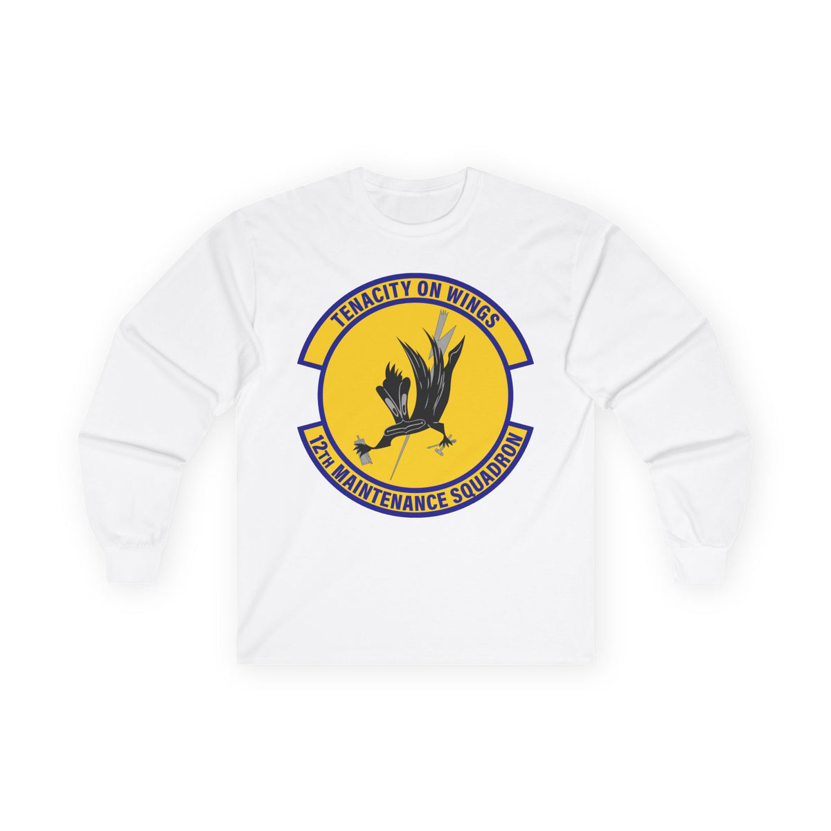 Unisex Ultra Cotton Long Sleeve Tee - USAF - 12th Maintenance Sq wo txt