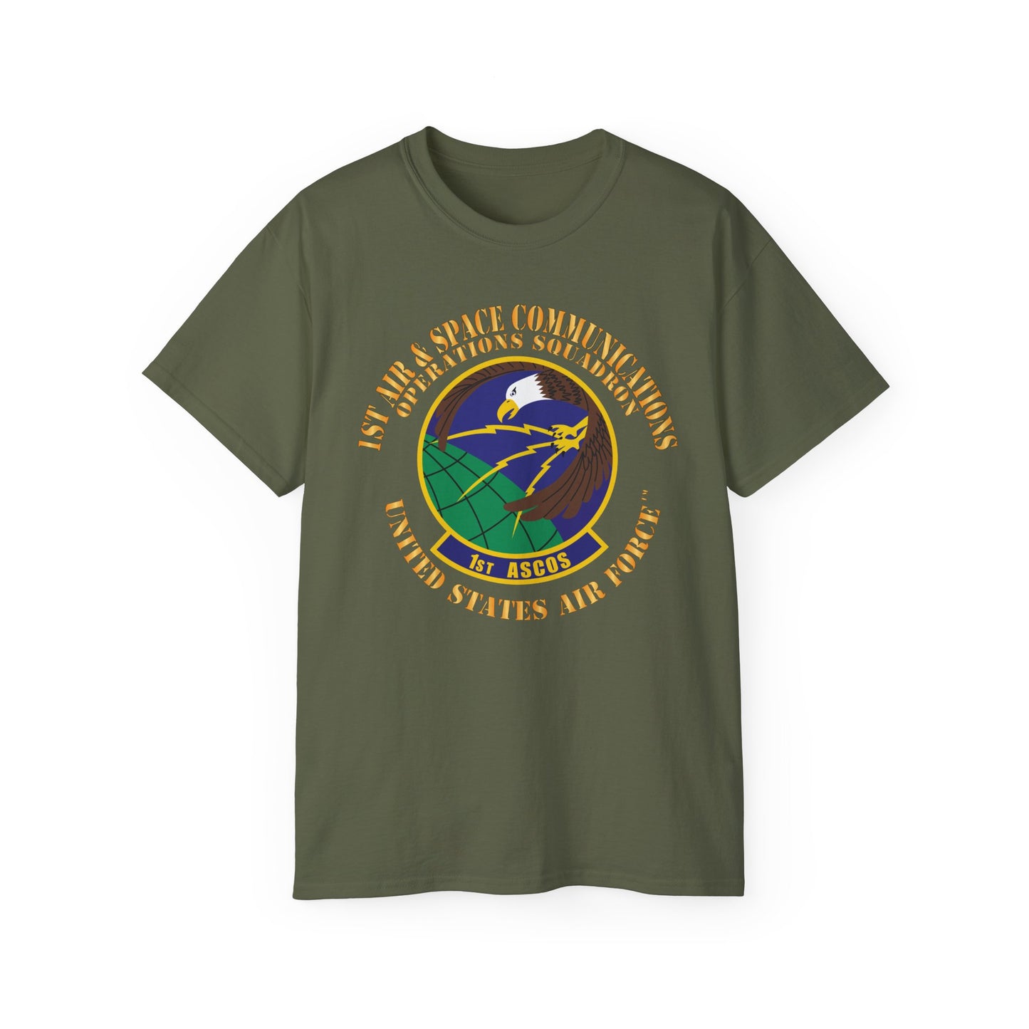 Unisex Ultra Cotton Tee - USAF - 1st Air & Space Communications Operations Sq X 300
