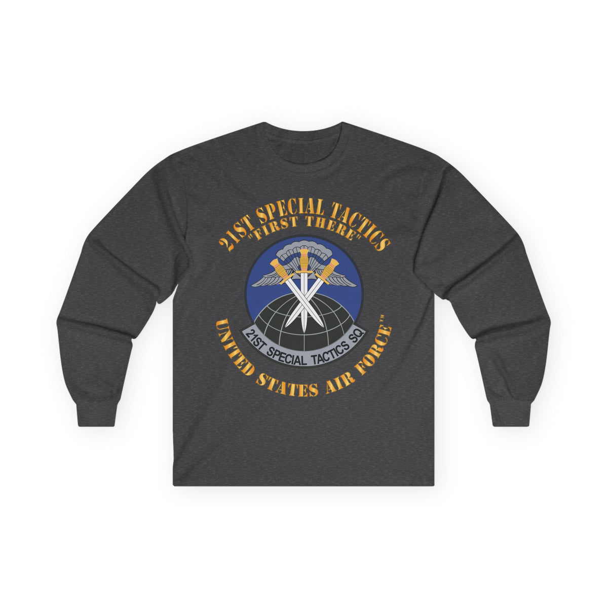 Unisex Ultra Cotton Long Sleeve Tee - USAF - 21st Special Tactics Squadron - First There