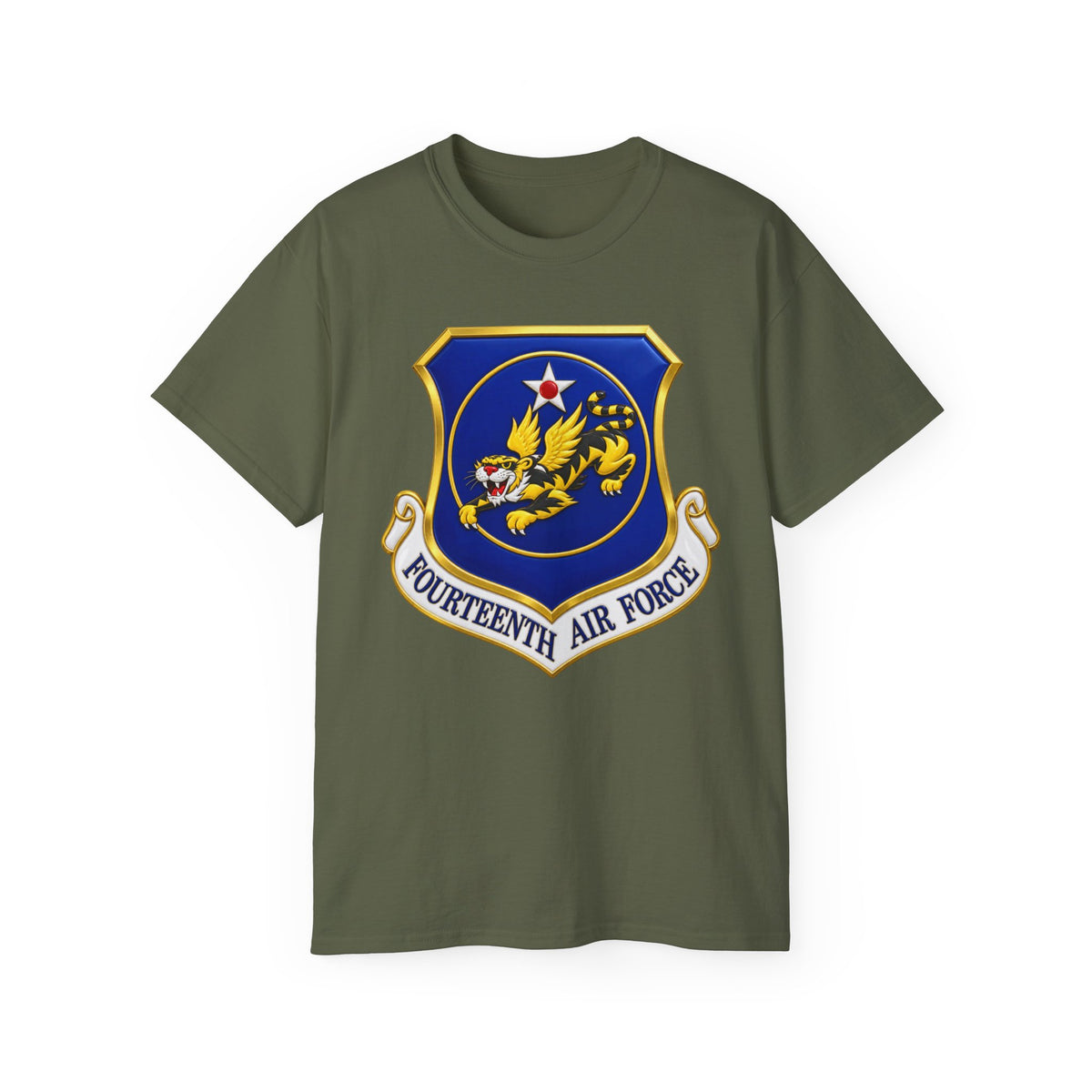 Unisex Ultra Cotton Tee - USAF - 14th Air Force - Flying Tigers wo txt - 3D - Enhanced