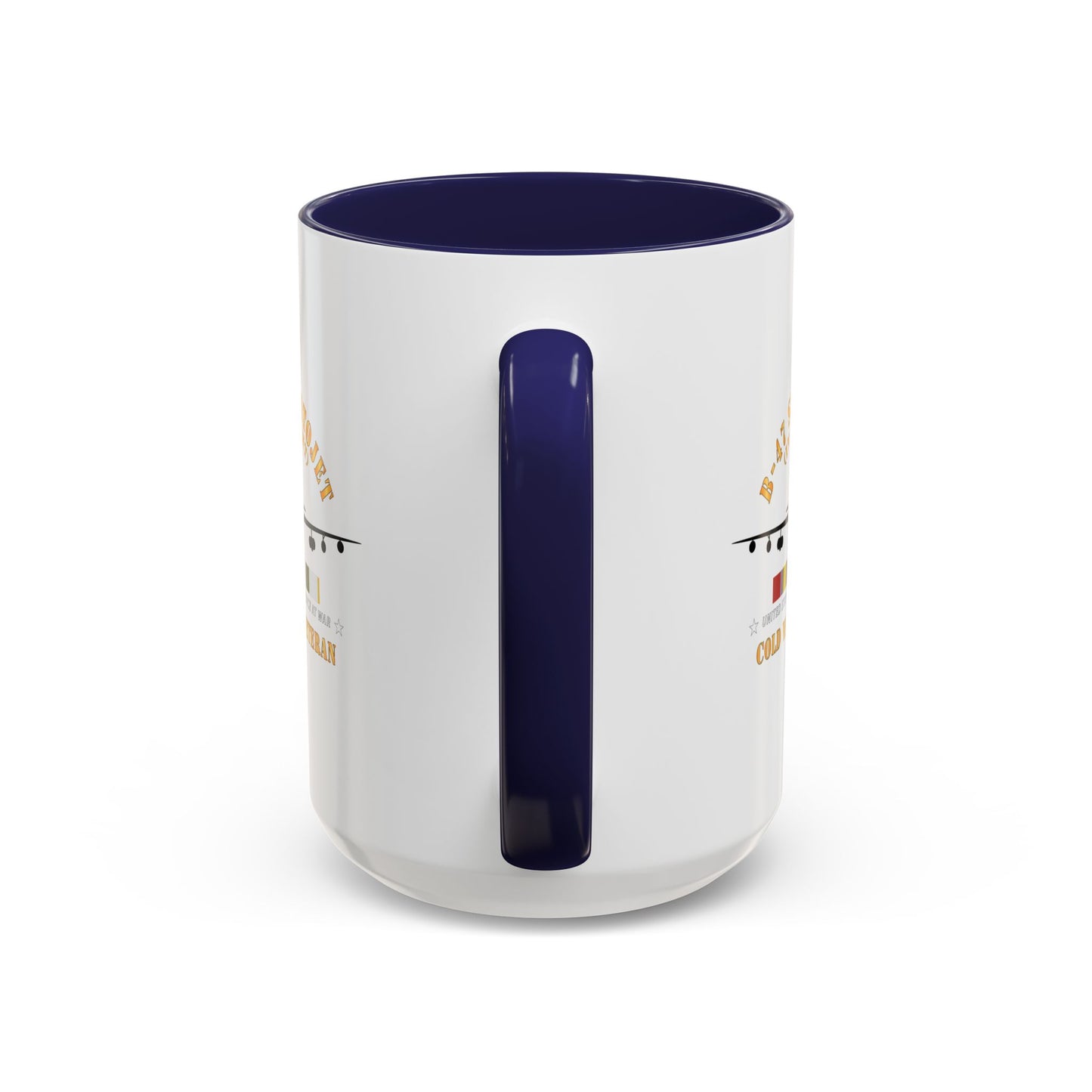 Accent Coffee Mug (11oz & 15oz) - USAF - B-47 Stratojet - In Flt - Silhouette - Cold War Veteran X 300