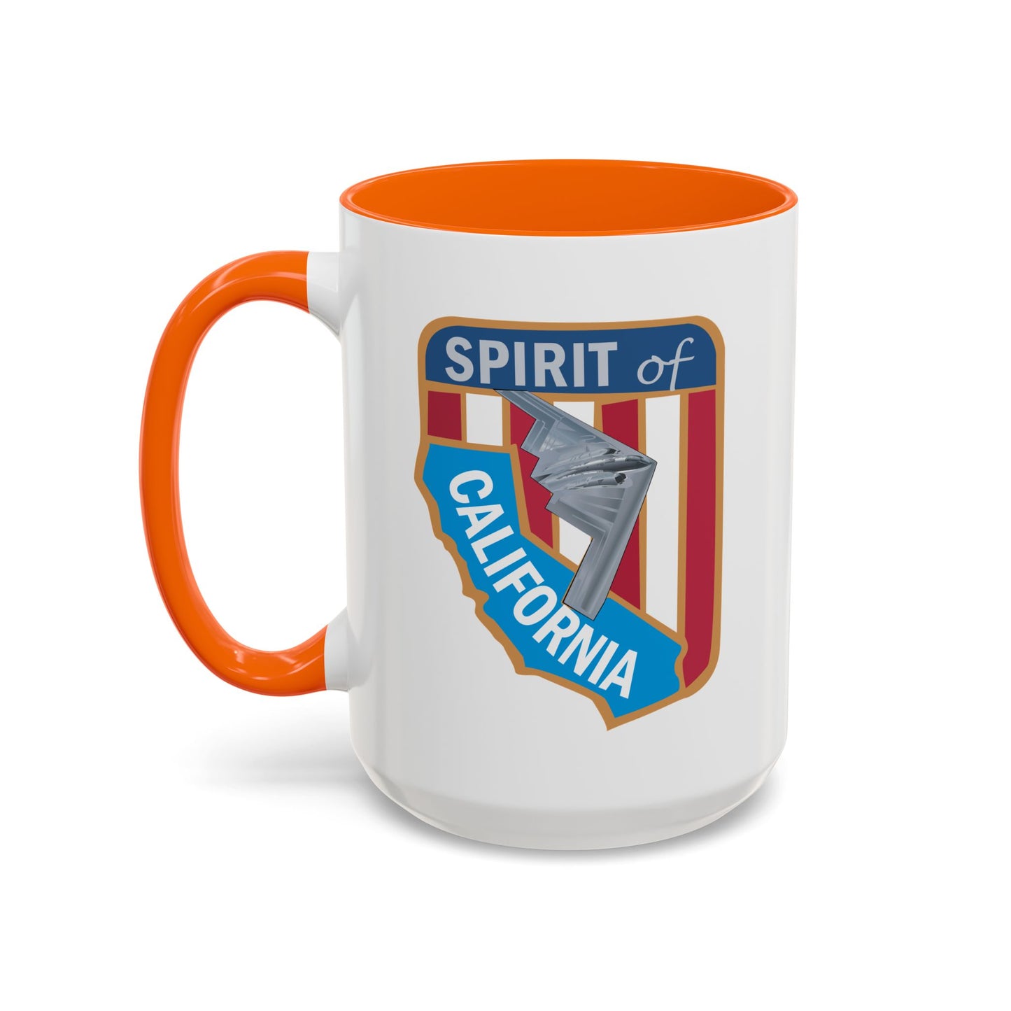 Accent Coffee Mug (11oz & 15oz) - USAF - B2 - Spirit of California - Stealth Bomber wo txt X 300