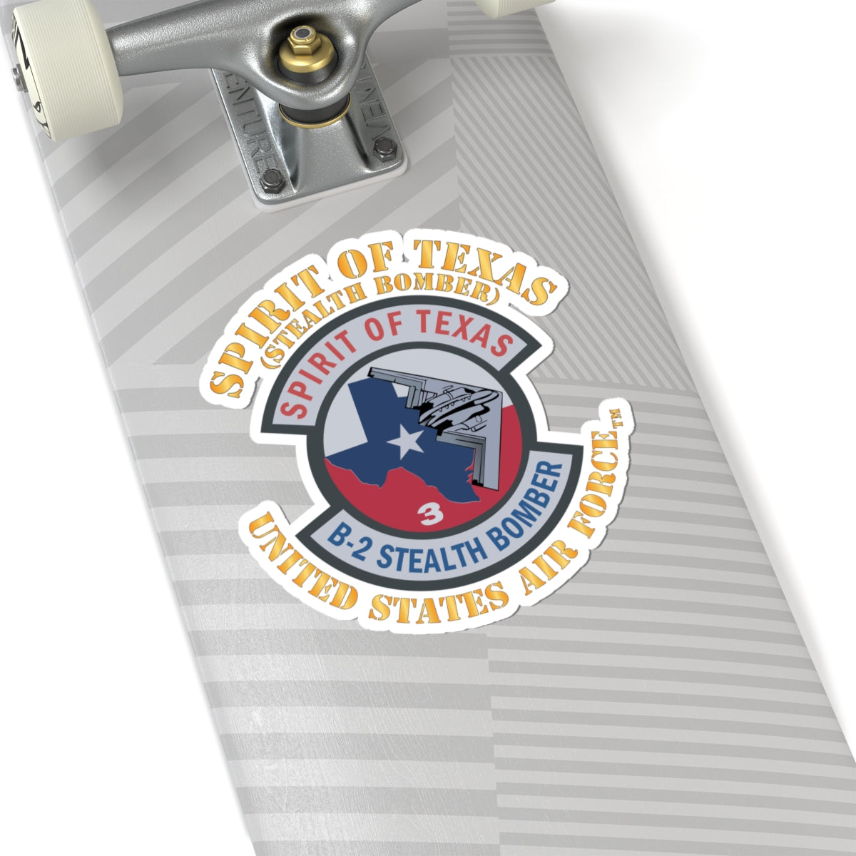 Kiss-Cut Sticker - USAF - B2 - Spirit of Texas - Stealth Bomber X 300