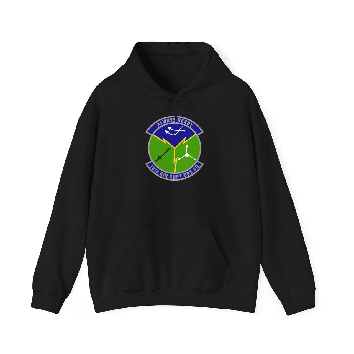 Unisex Heavy Blend Hooded Sweatshirt - USAF - 10th Air Support Operations Squadron wo txt