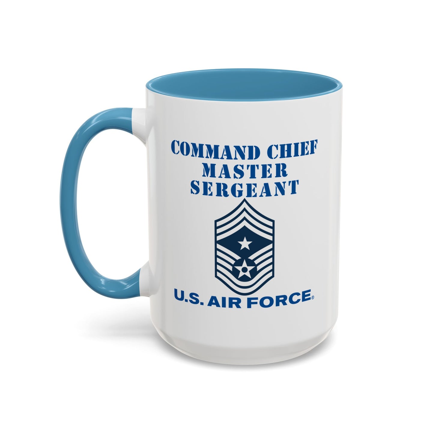 Accent Coffee Mug (11oz & 15oz) - USAF - Command Chief Master Sergeant (E9c) - 2020 - US Air Force w Text X 300