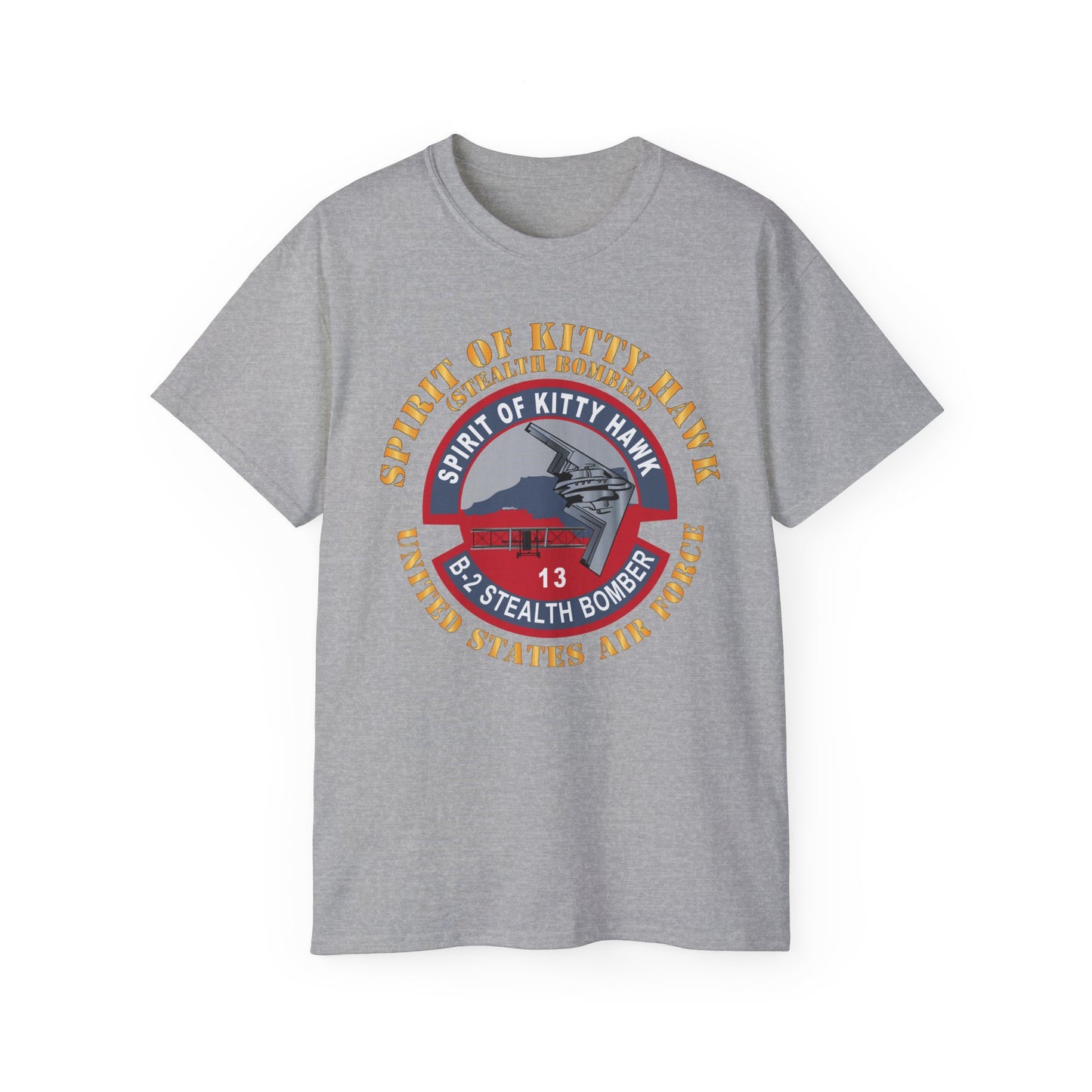 Unisex Ultra Cotton Tee - USAF - B2 - Spirit of Kitty Hawk - Stealth Bomber X 300