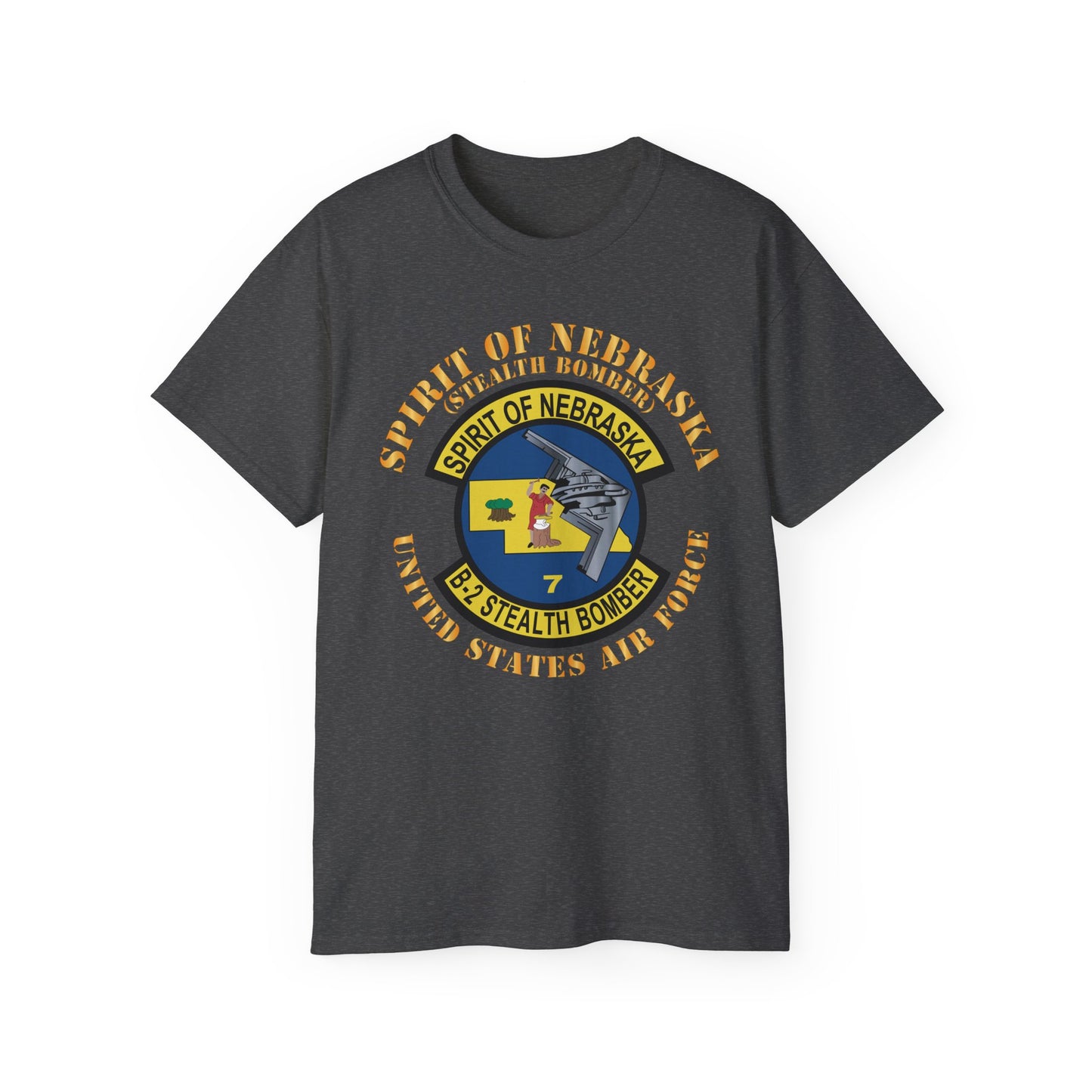 Unisex Ultra Cotton Tee - USAF - B2 - Spirit of Nebraska - Stealth Bomber X 300