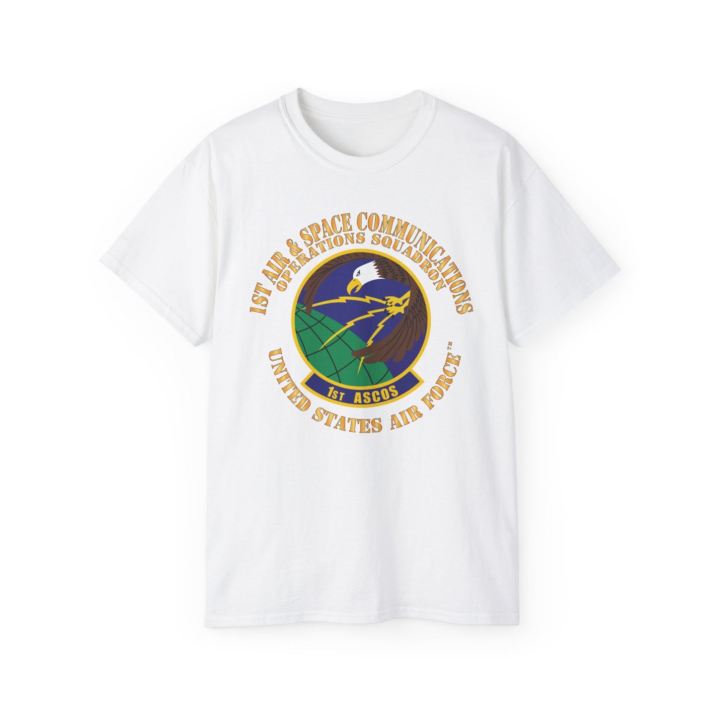 Unisex Ultra Cotton Tee - USAF - 1st Air & Space Communications Operations Sq X 300