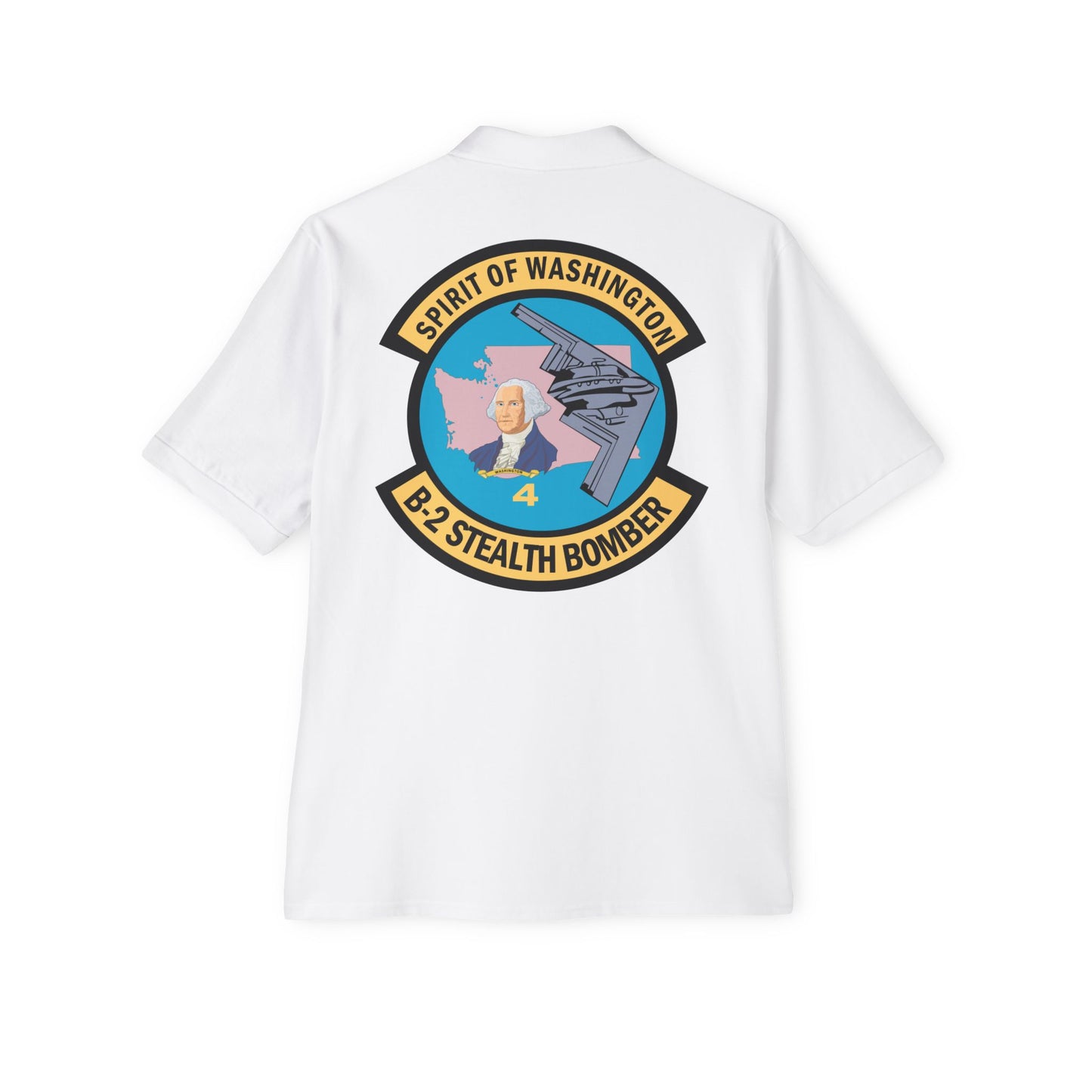 Men's Piqué Polo - USAF - B2 - Spirit of Washington - Stealth Bomber wo txt X 300