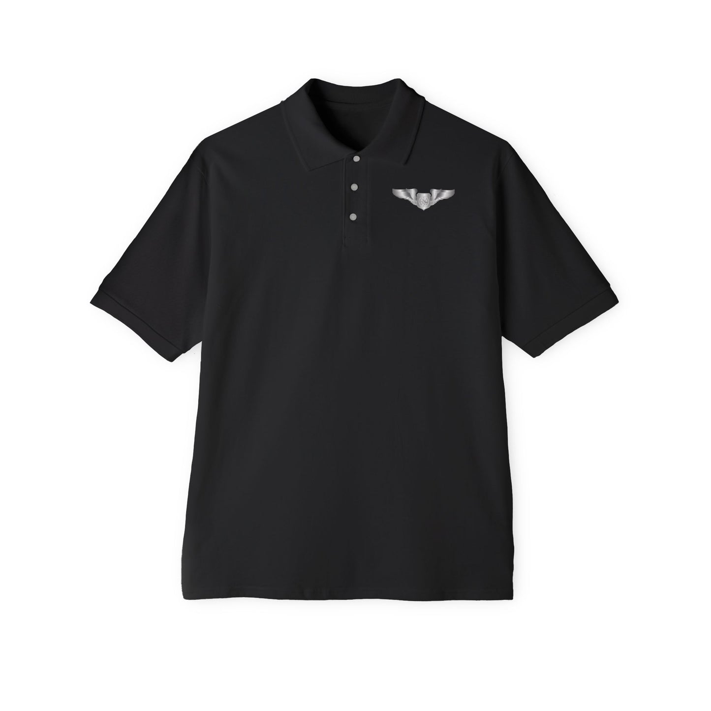 Men's Piqué Polo - USAF - Air Battle Manager - Basic Wings wo Txt