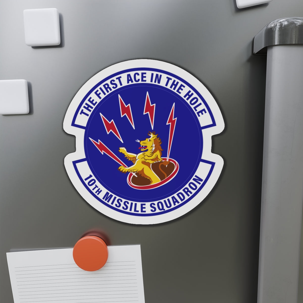 Die-Cut Magnet - USAF - 10th Missile Squadron wo txt