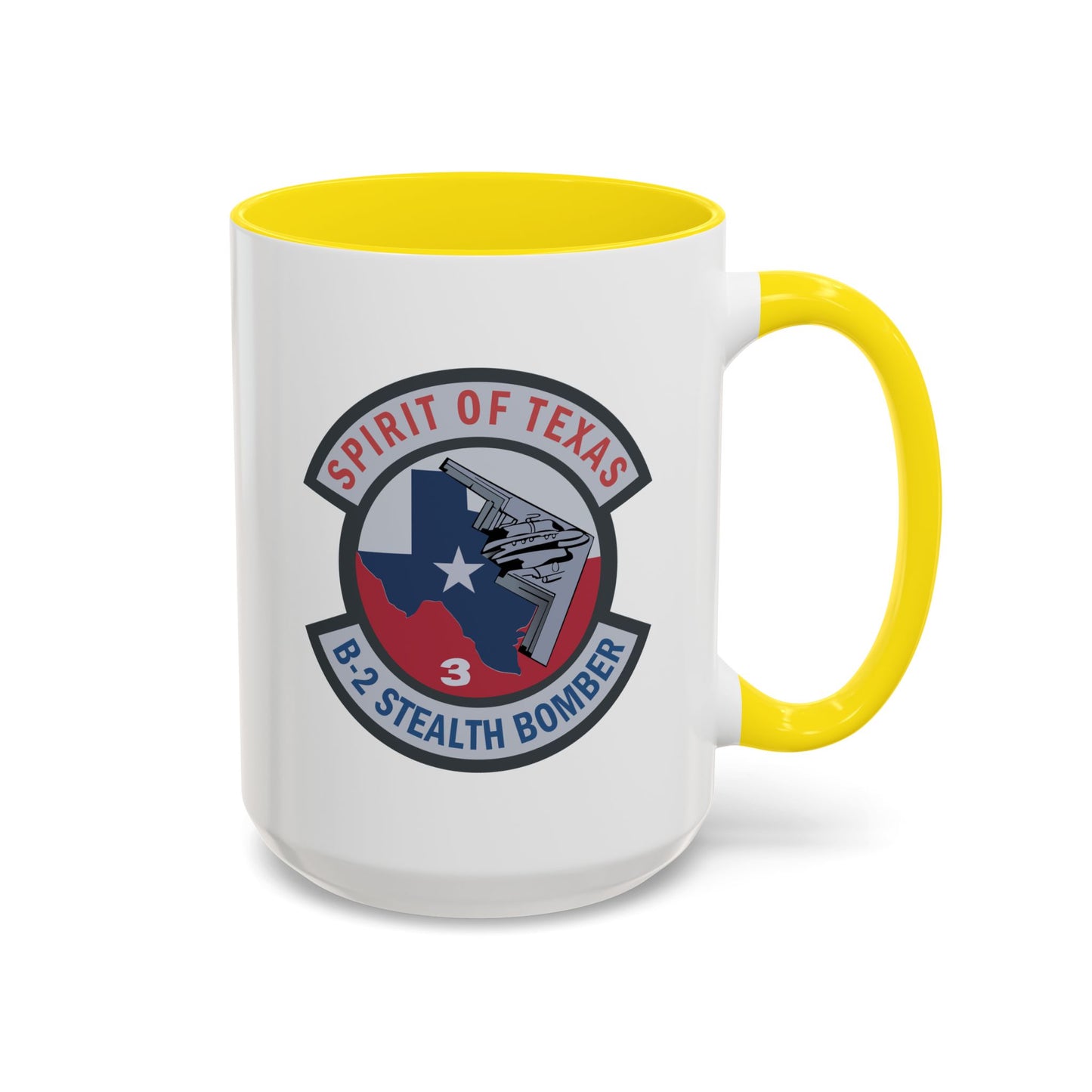 Accent Coffee Mug (11oz & 15oz) - USAF - B2 - Spirit of Texas - Stealth Bomber wo txt X 300