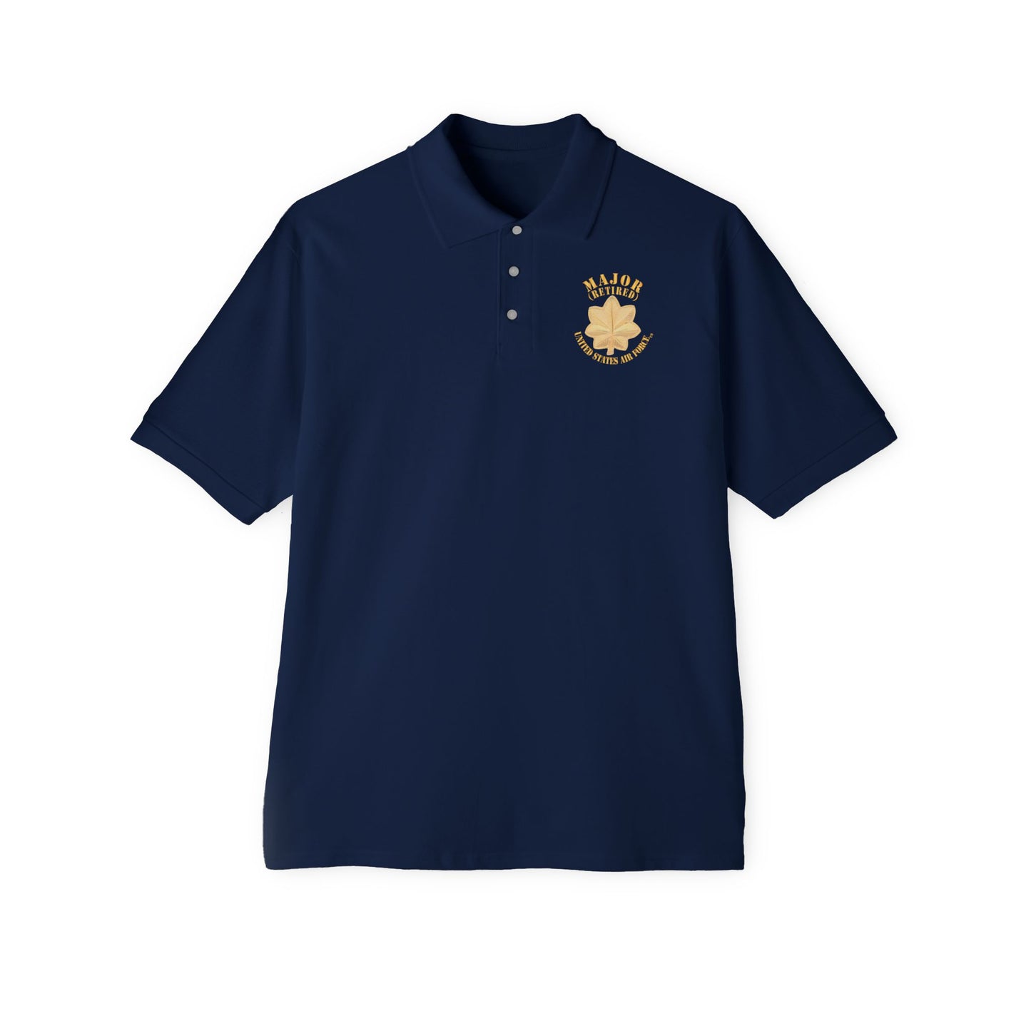 Men's Piqué Polo - USAF - Major - Retired X 300