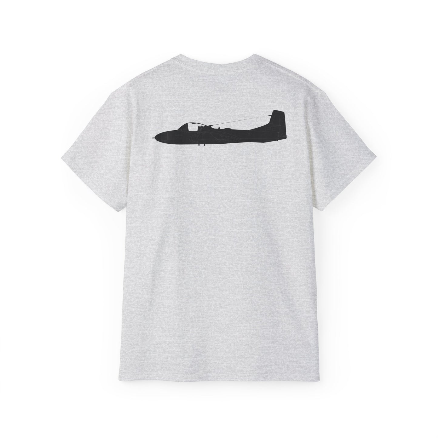 Unisex Ultra Cotton Tee - Aircraft - T-37-Trainer - Top - Black - Metal X 300