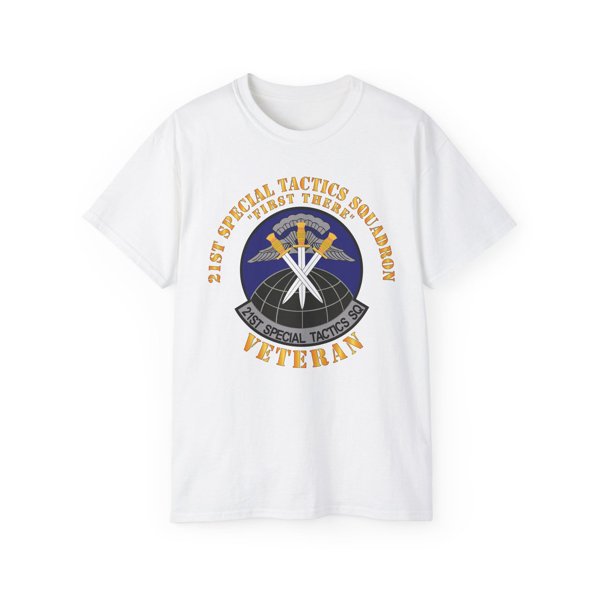 Unisex Ultra Cotton Tee - USAF - 21st Special Tactics Squadron - First There -Veteran