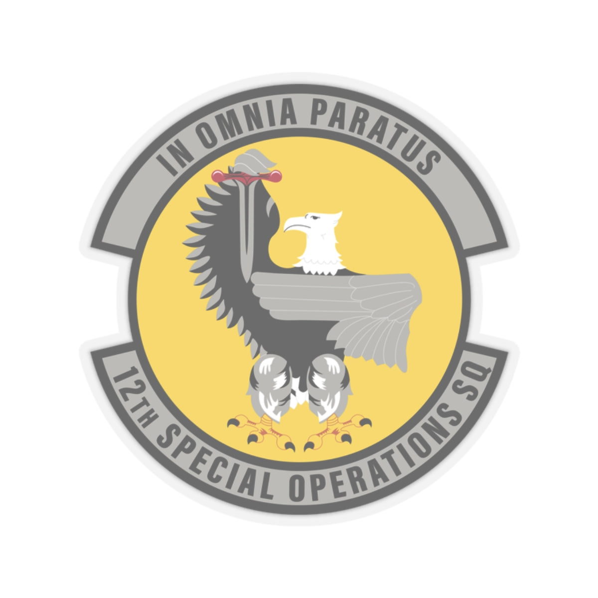 Kiss-Cut Stickers - USAF - 12th Special Operations Squadron wo txt