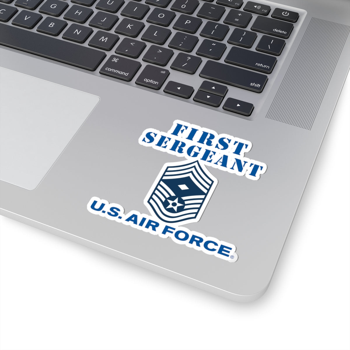 Kiss-Cut Stickers - USAF - First Sergeant (E9b) - 2020 - US Air Force w Text X 300