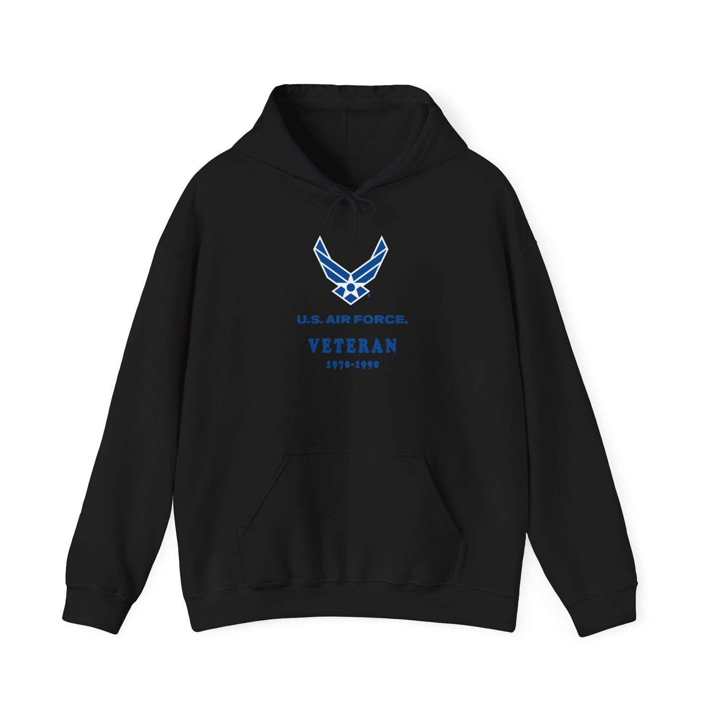 Unisex Heavy Blend Hooded Sweatshirt - USAF - Air Force - Veteran w years